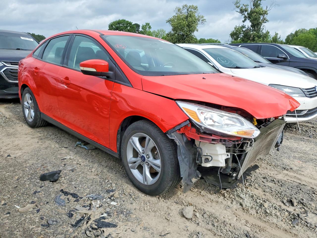 2014 Ford Focus Se Red vin: 1FADP3F29EL139899