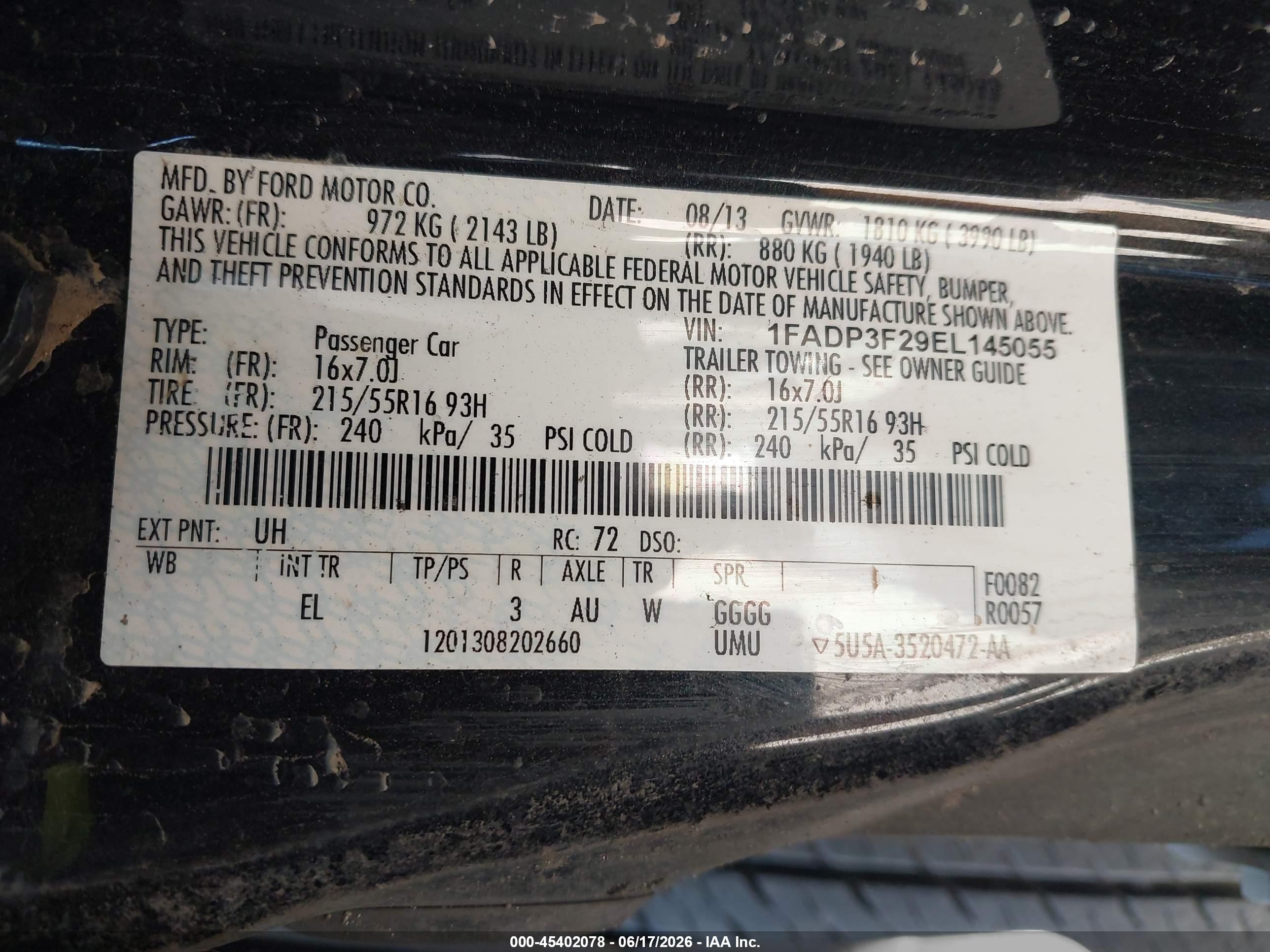 2014 Ford Focus Se Black vin: 1FADP3F29EL145055