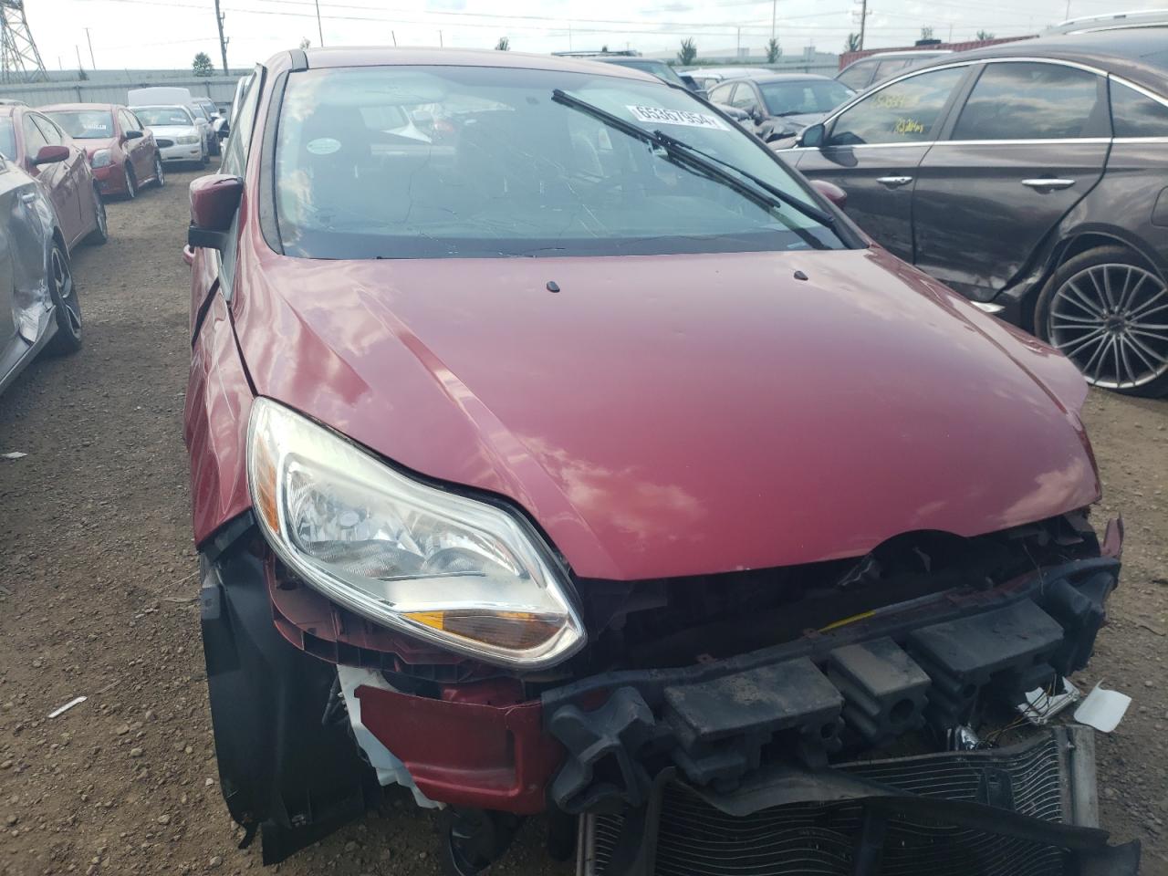 2014 Ford Focus Se Red vin: 1FADP3F29EL155004
