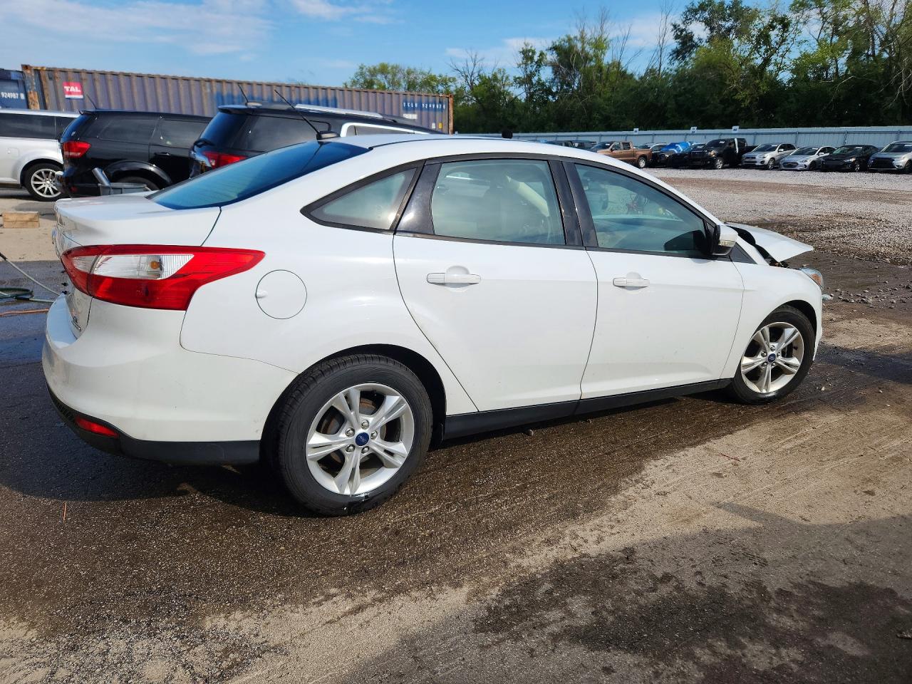 2014 Ford Focus Se White vin: 1FADP3F29EL157903