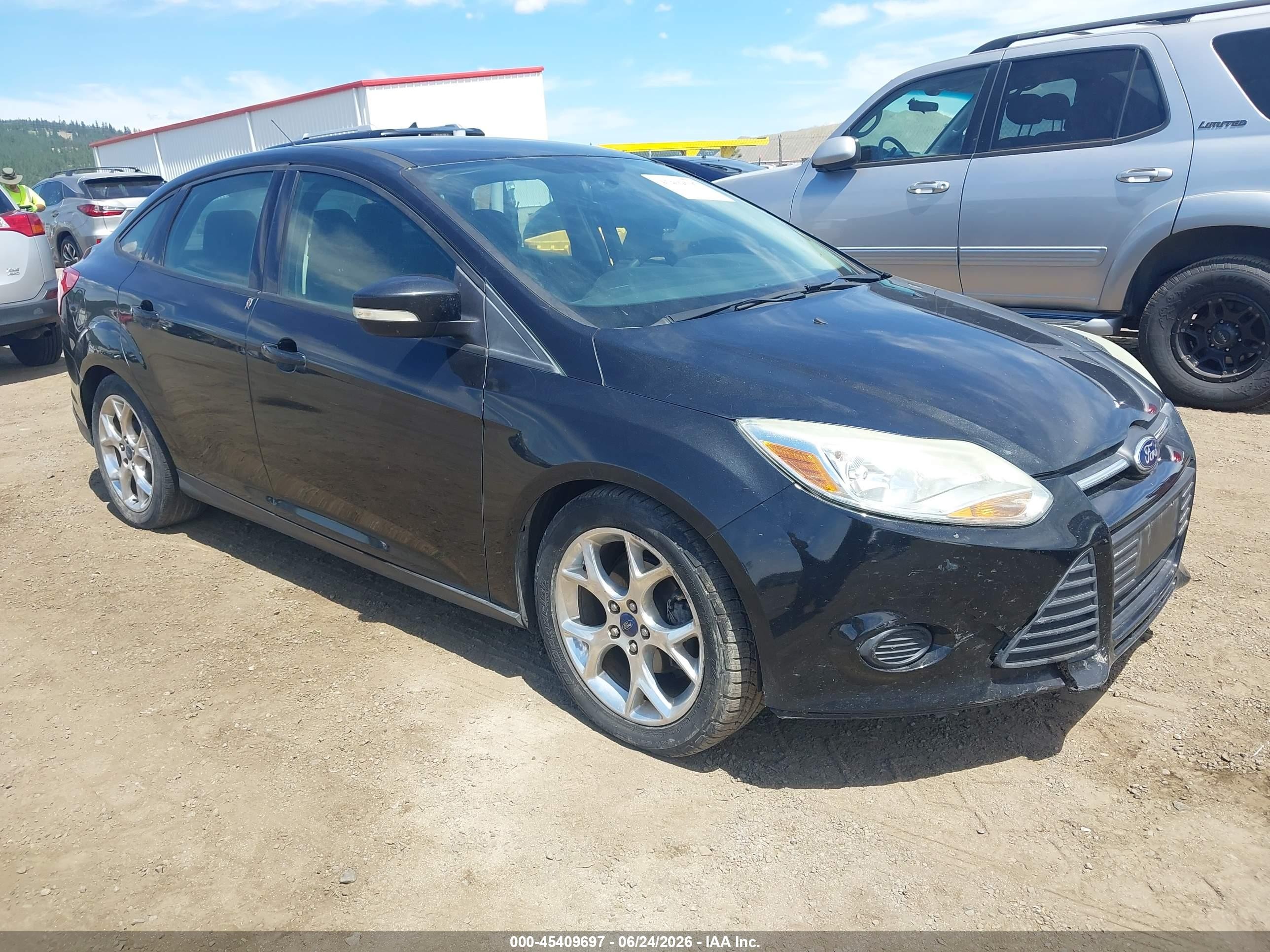 2014 Ford Focus Se Black vin: 1FADP3F29EL163121