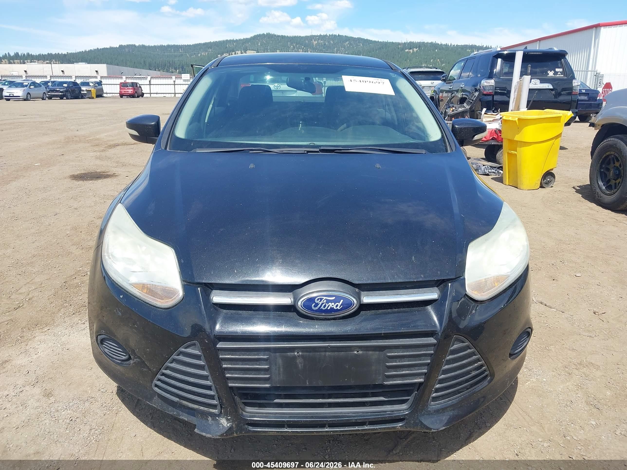2014 Ford Focus Se Black vin: 1FADP3F29EL163121