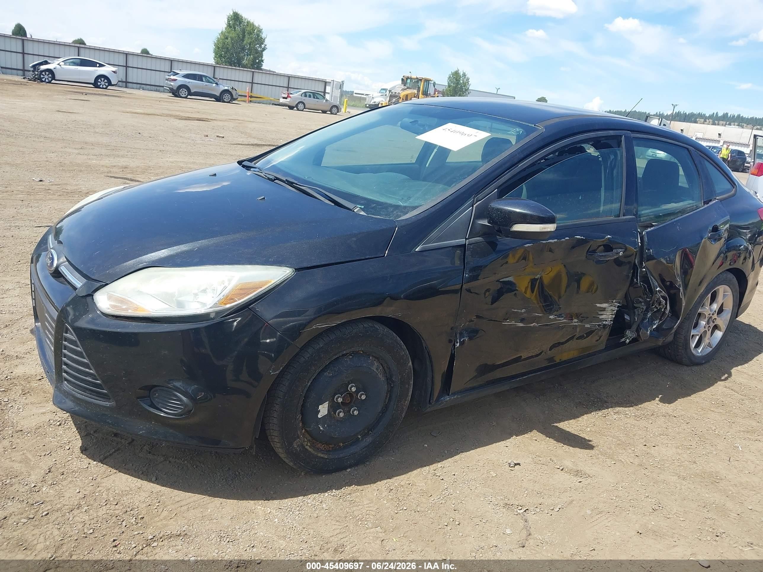 2014 Ford Focus Se Black vin: 1FADP3F29EL163121