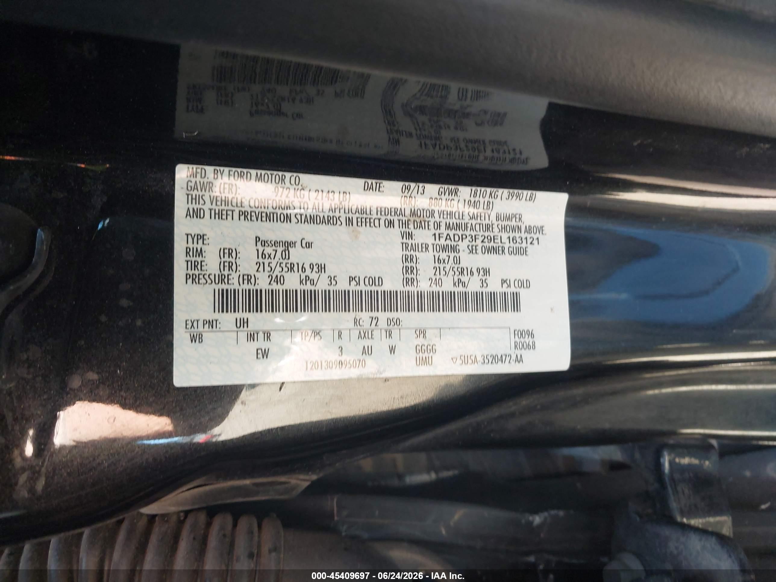 2014 Ford Focus Se Black vin: 1FADP3F29EL163121