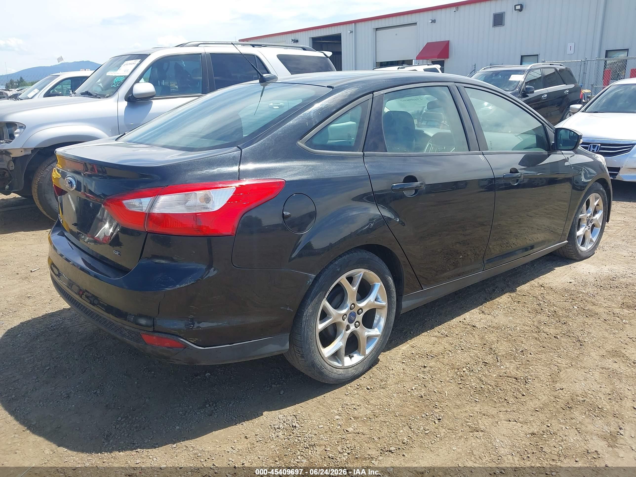 2014 Ford Focus Se Black vin: 1FADP3F29EL163121