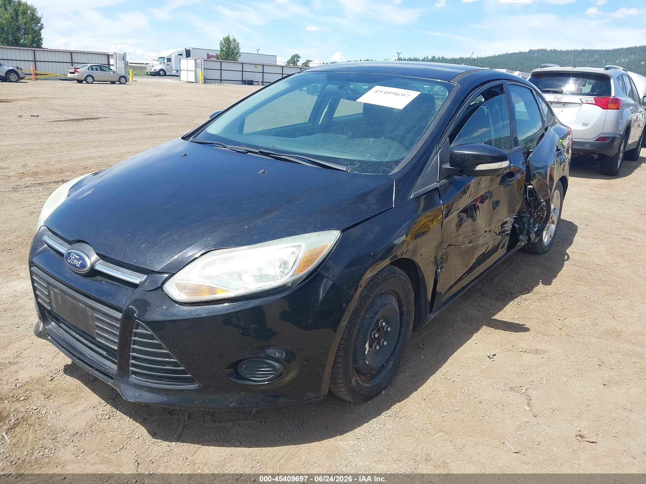 2014 Ford Focus Se Black vin: 1FADP3F29EL163121