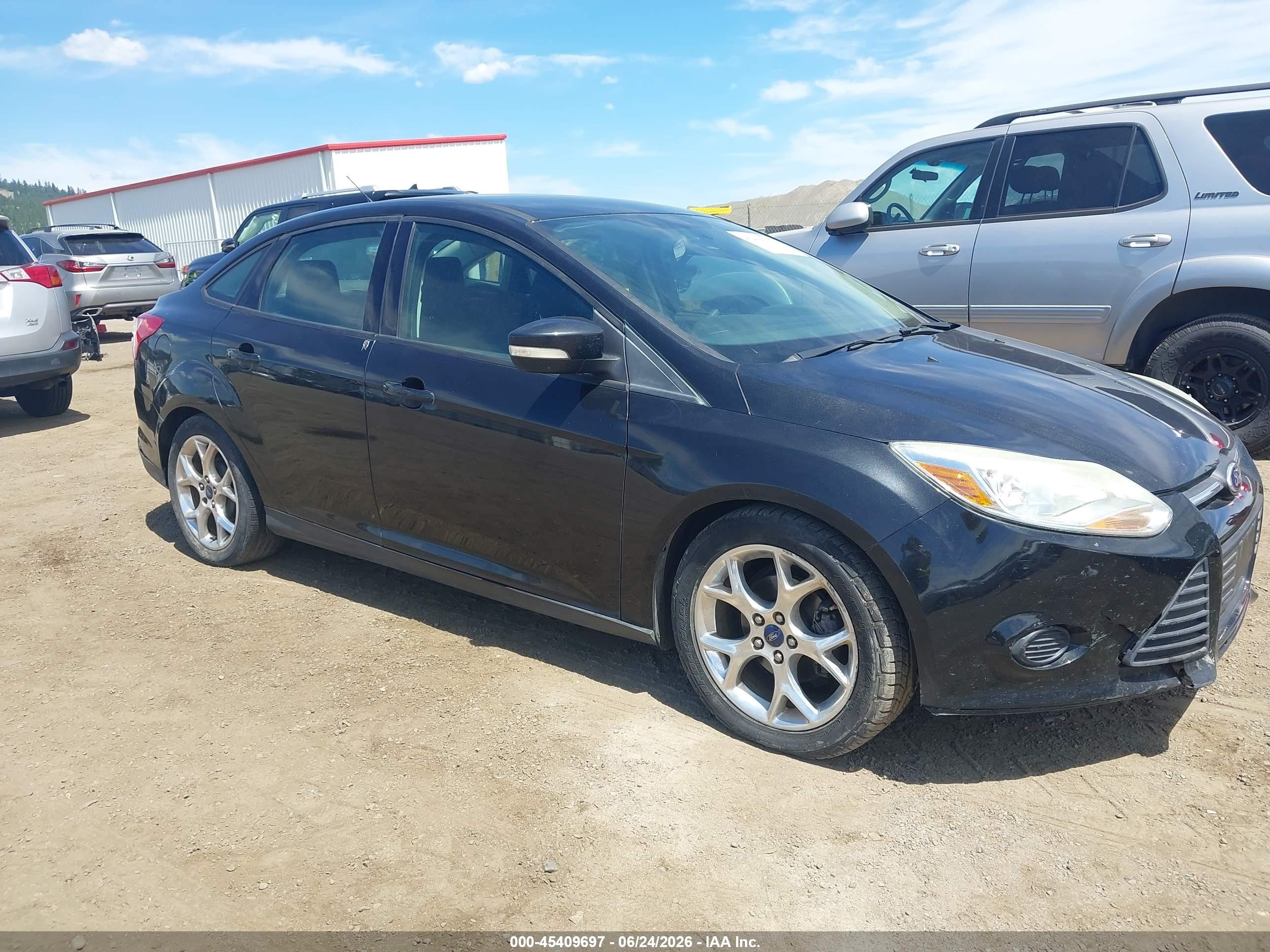 2014 Ford Focus Se Black vin: 1FADP3F29EL163121