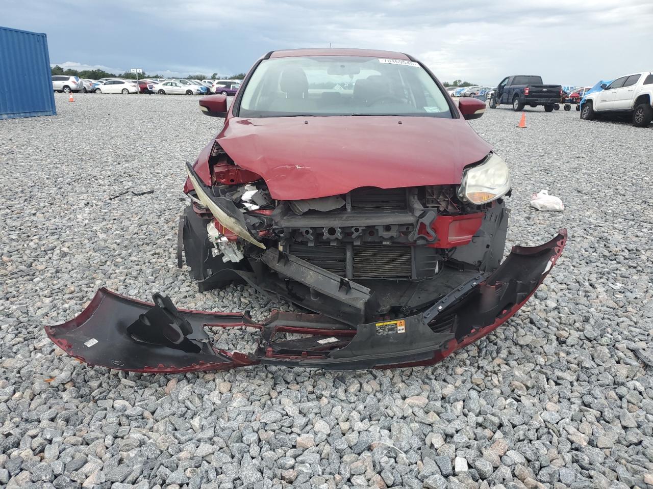 2014 Ford Focus Se Red vin: 1FADP3F29EL180453