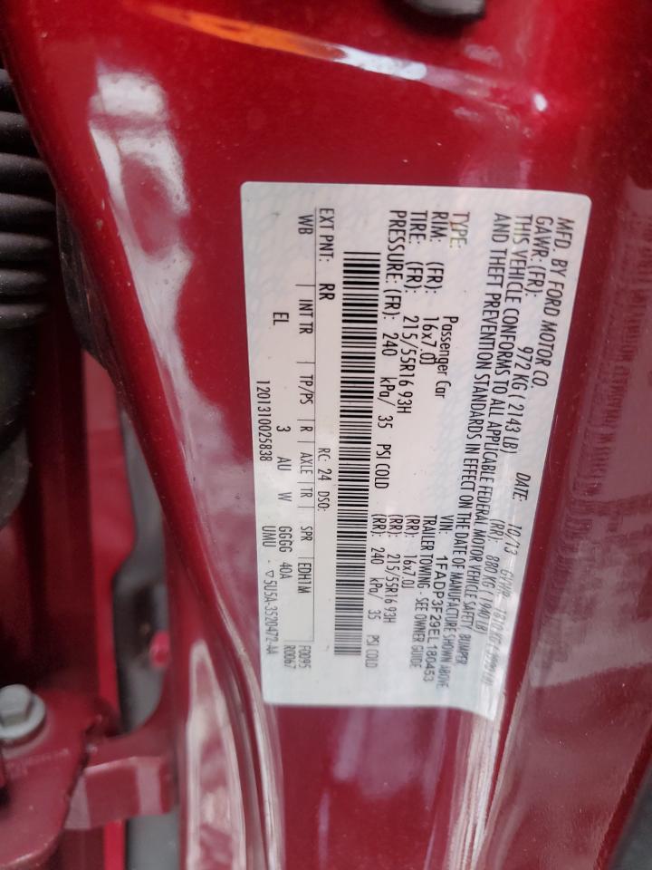 2014 Ford Focus Se Red vin: 1FADP3F29EL180453