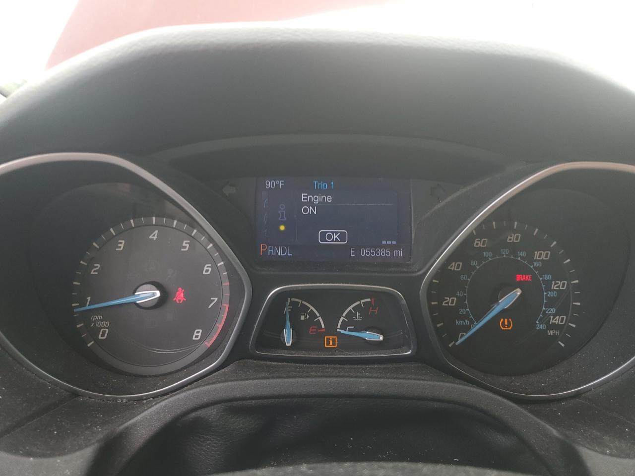 2014 Ford Focus Se Red vin: 1FADP3F29EL180453