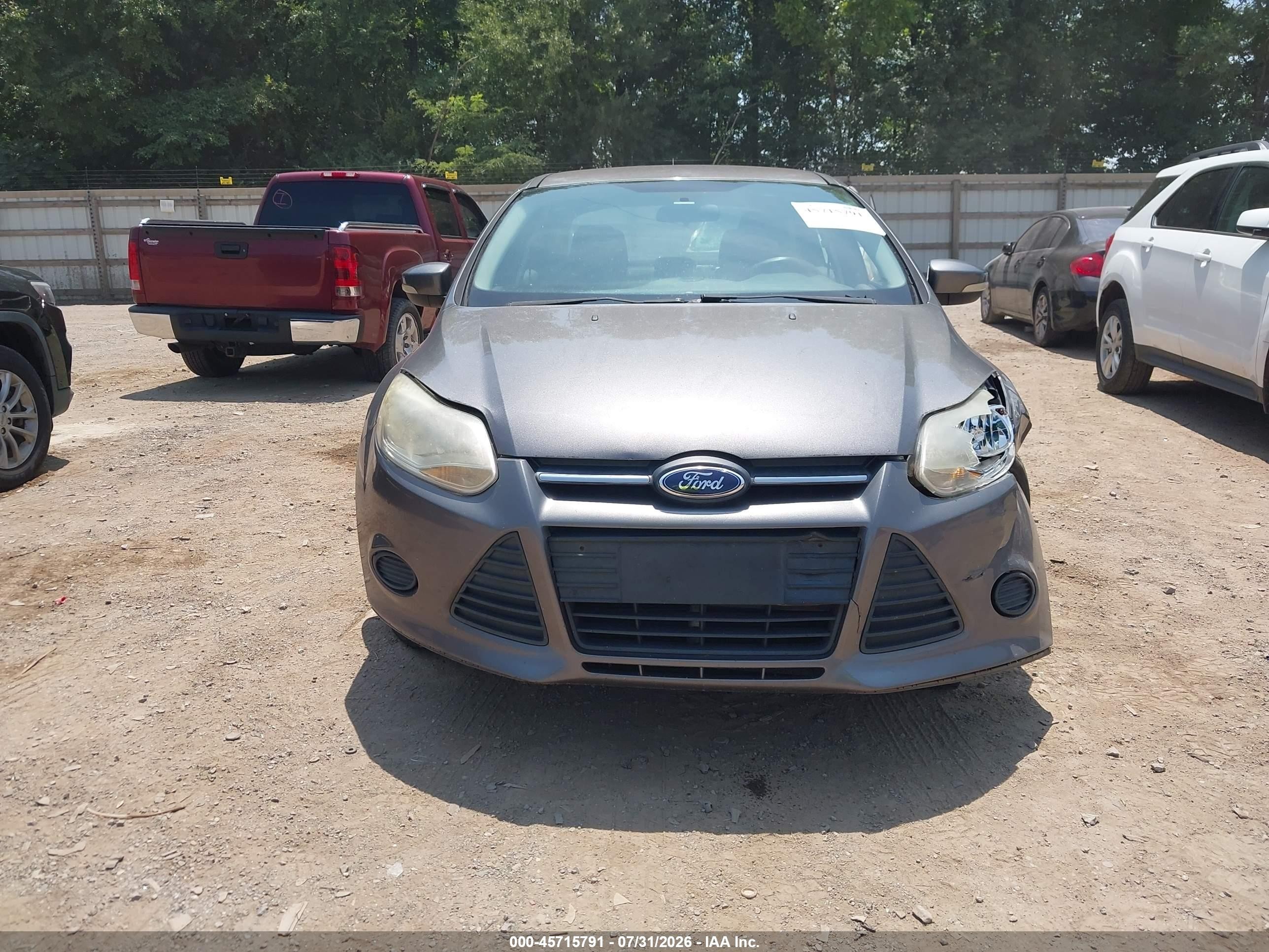 2014 Ford Focus Se Gray vin: 1FADP3F29EL190318