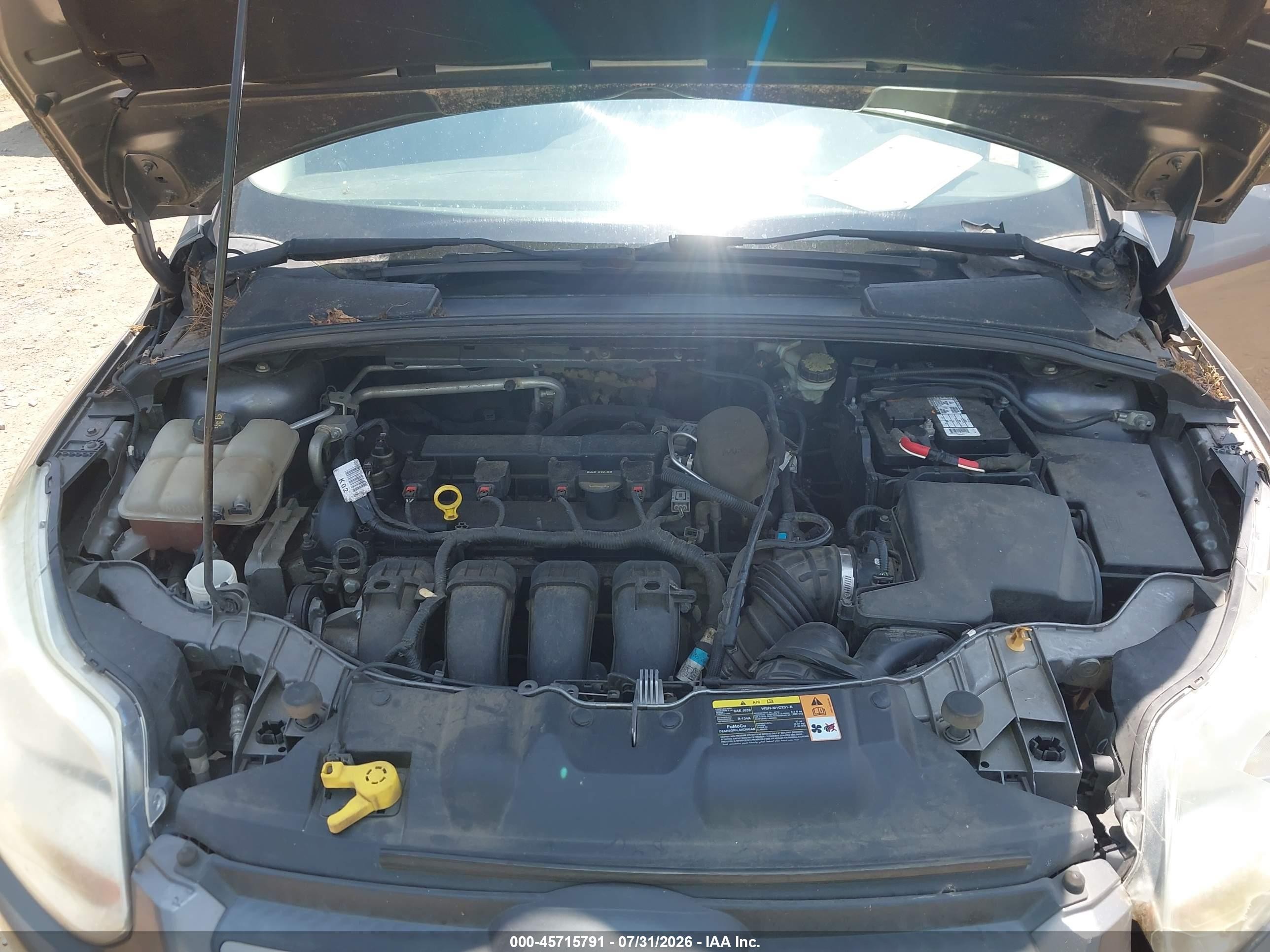 2014 Ford Focus Se Gray vin: 1FADP3F29EL190318