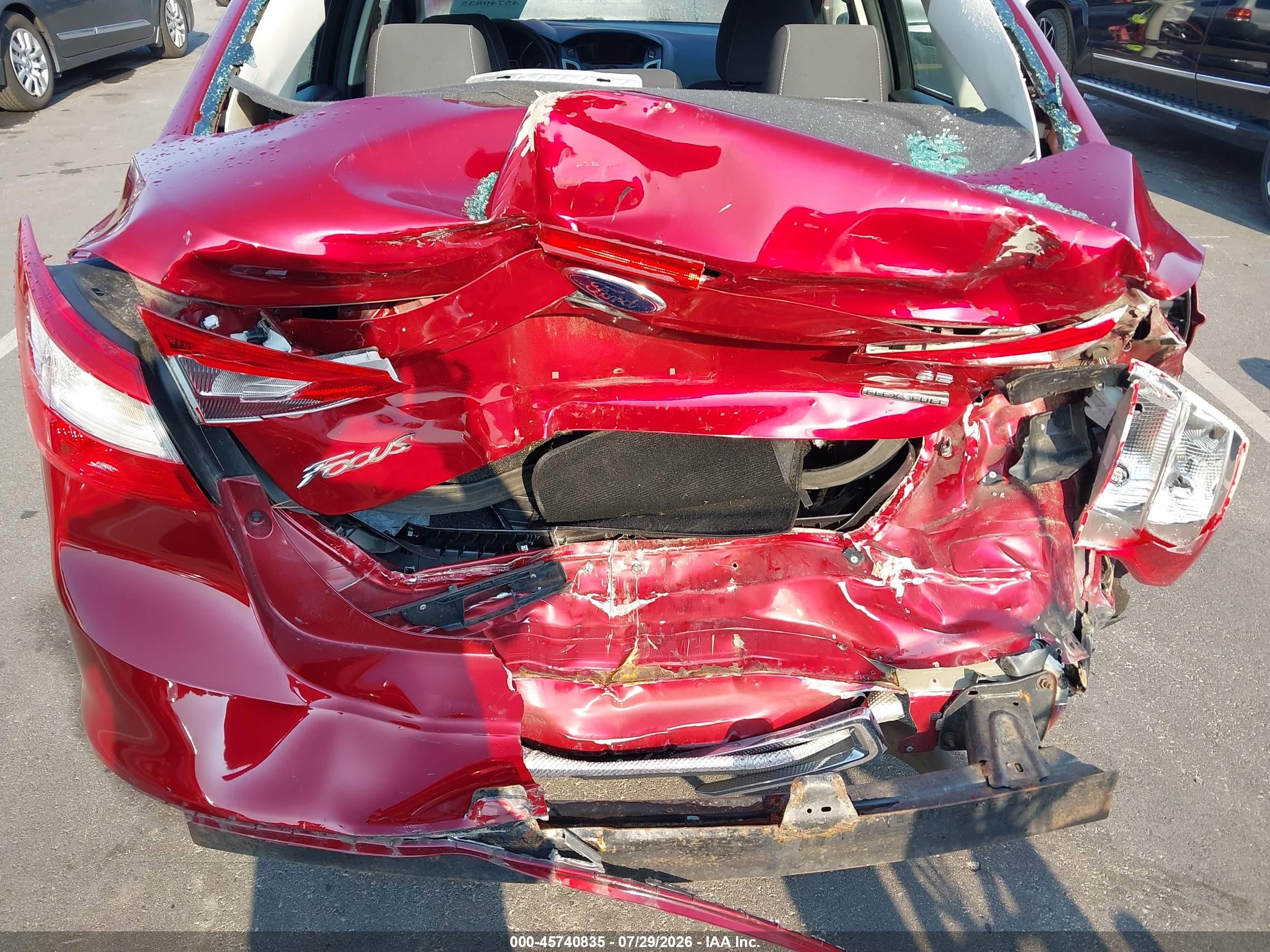 2014 Ford Focus Se Red vin: 1FADP3F29EL192019