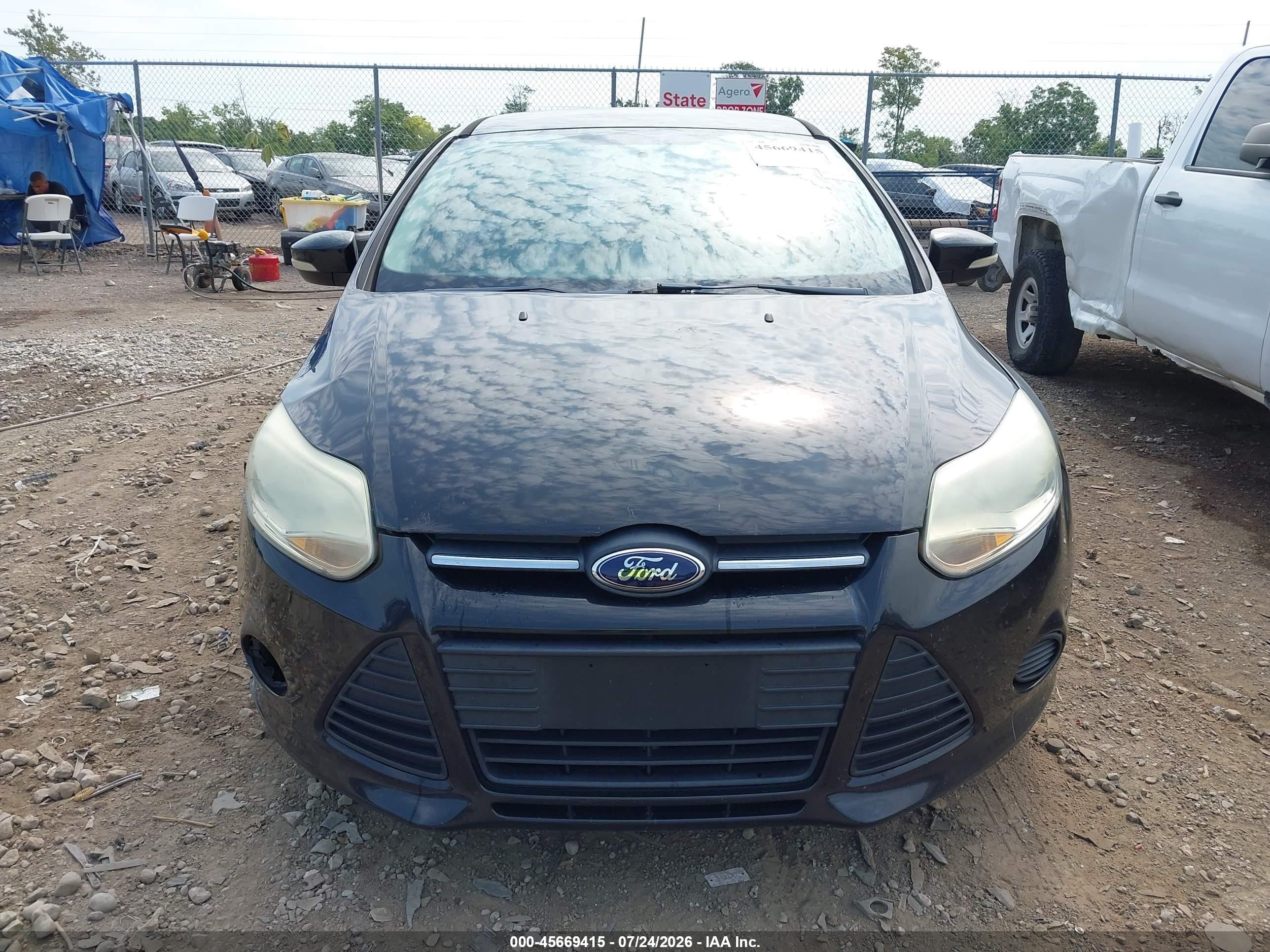 2014 Ford Focus Se Black vin: 1FADP3F29EL206226