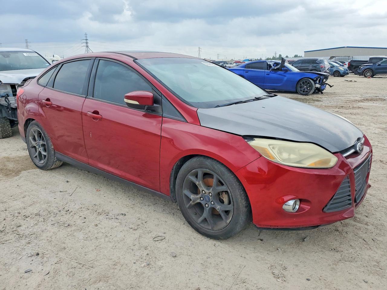 2014 Ford Focus Se Burgundy vin: 1FADP3F29EL207988