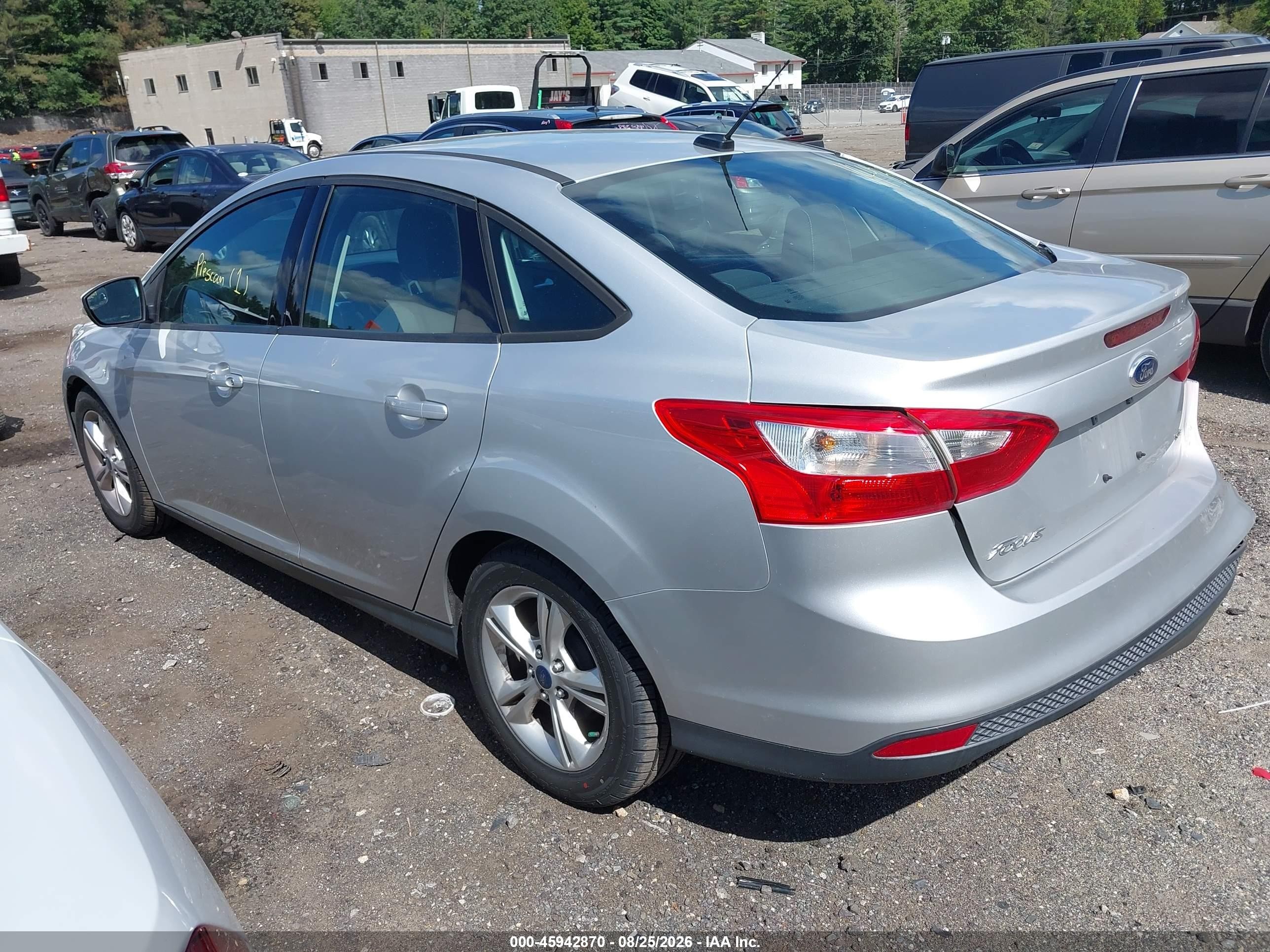 2014 Ford Focus Se Silver vin: 1FADP3F29EL210311