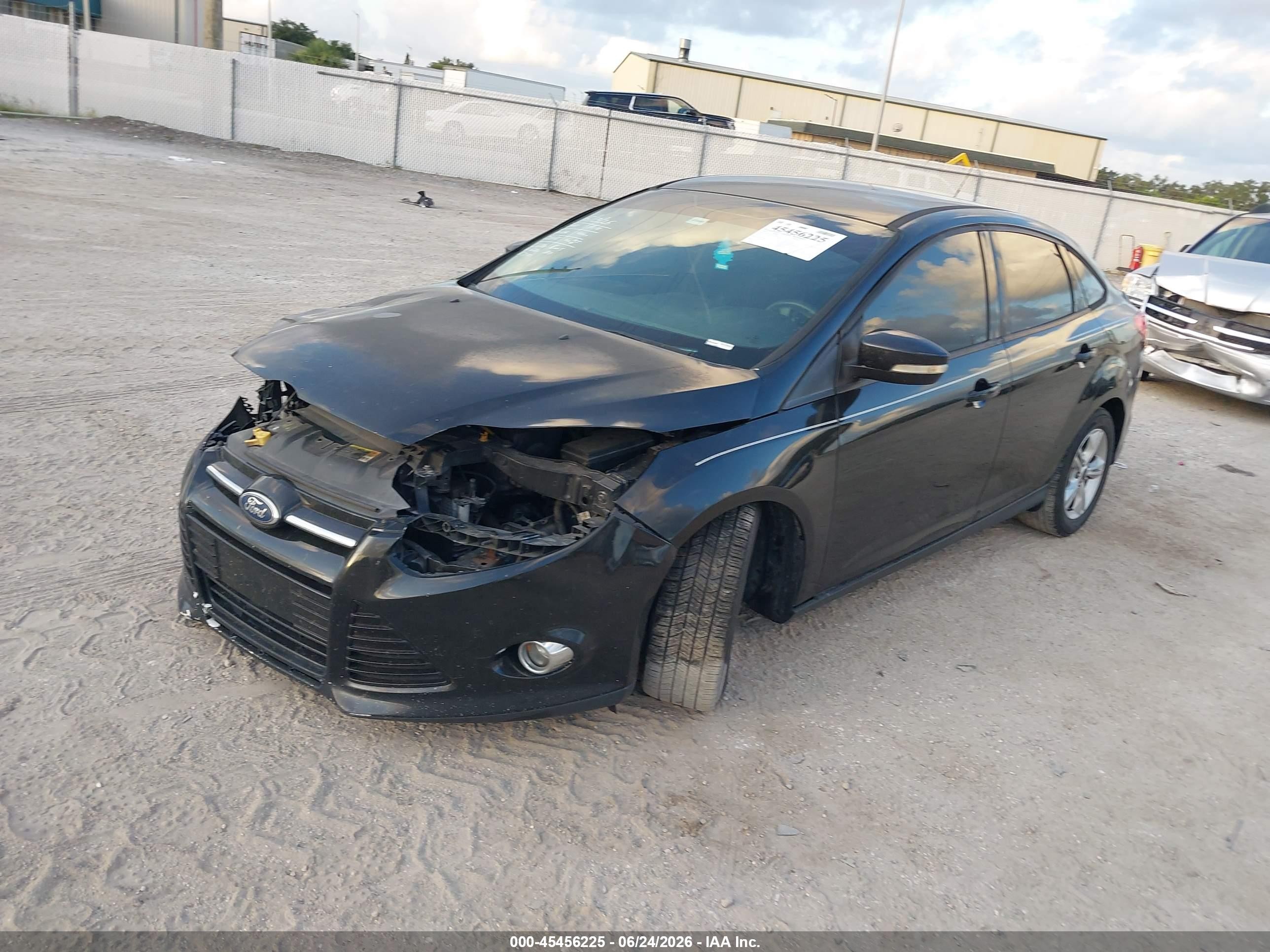 2014 Ford Focus Se Black vin: 1FADP3F29EL212866
