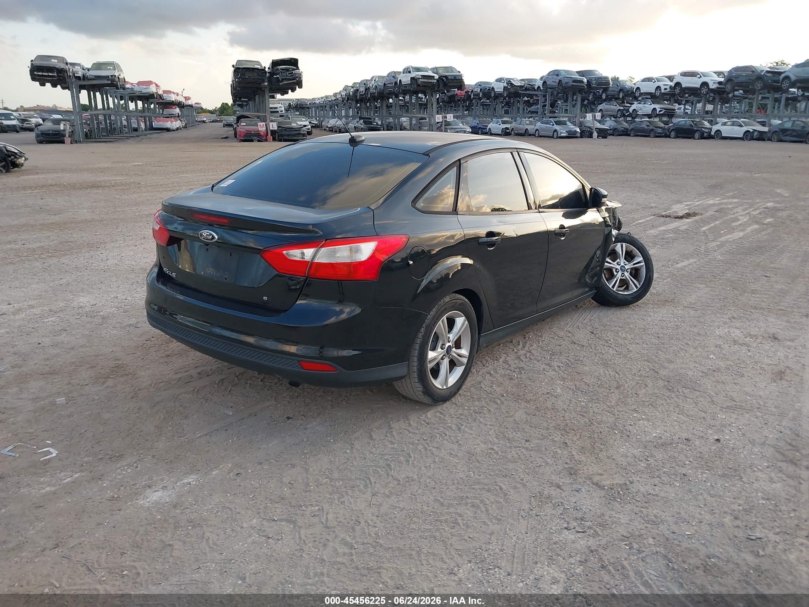 2014 Ford Focus Se Black vin: 1FADP3F29EL212866