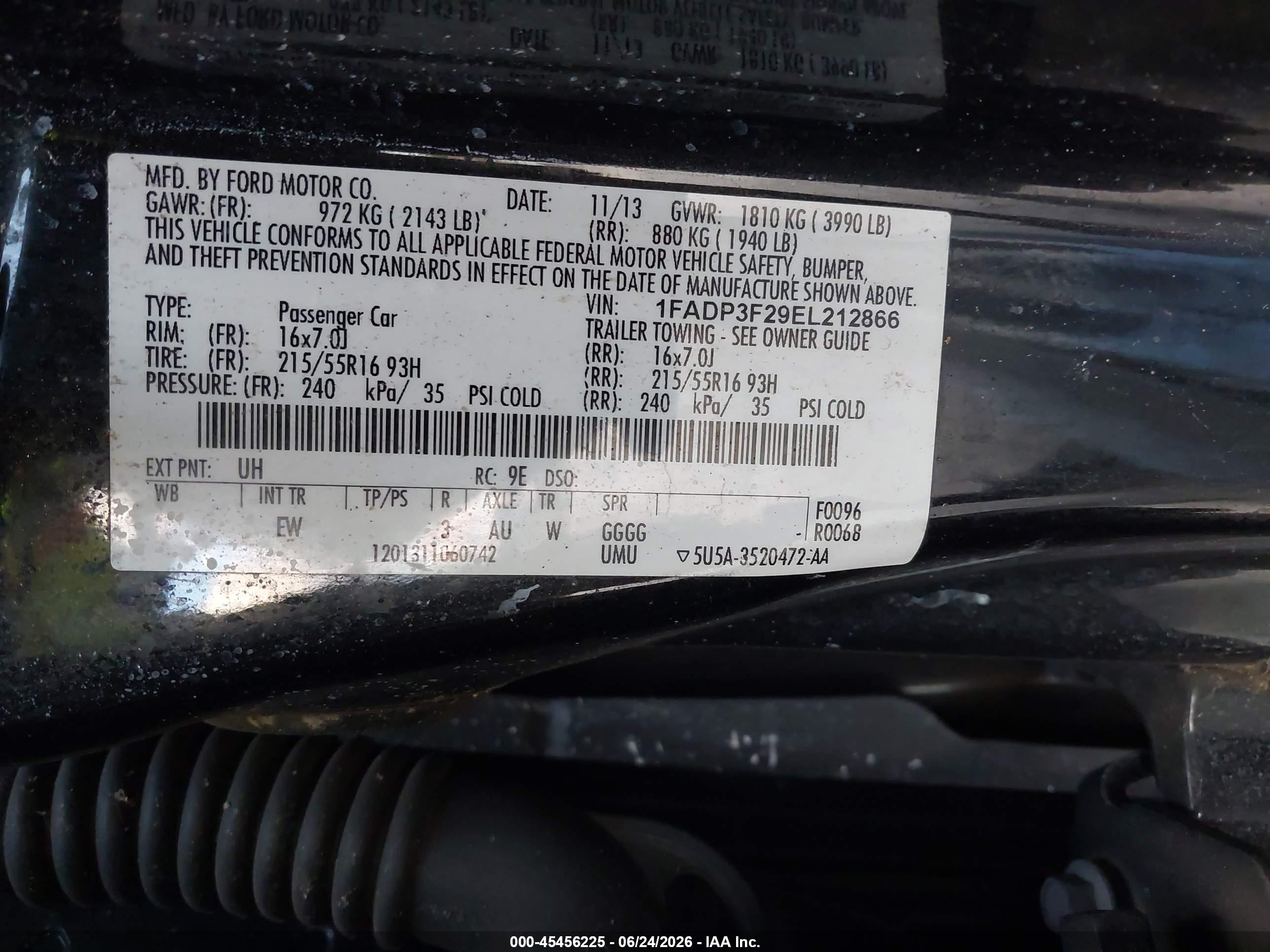 2014 Ford Focus Se Black vin: 1FADP3F29EL212866