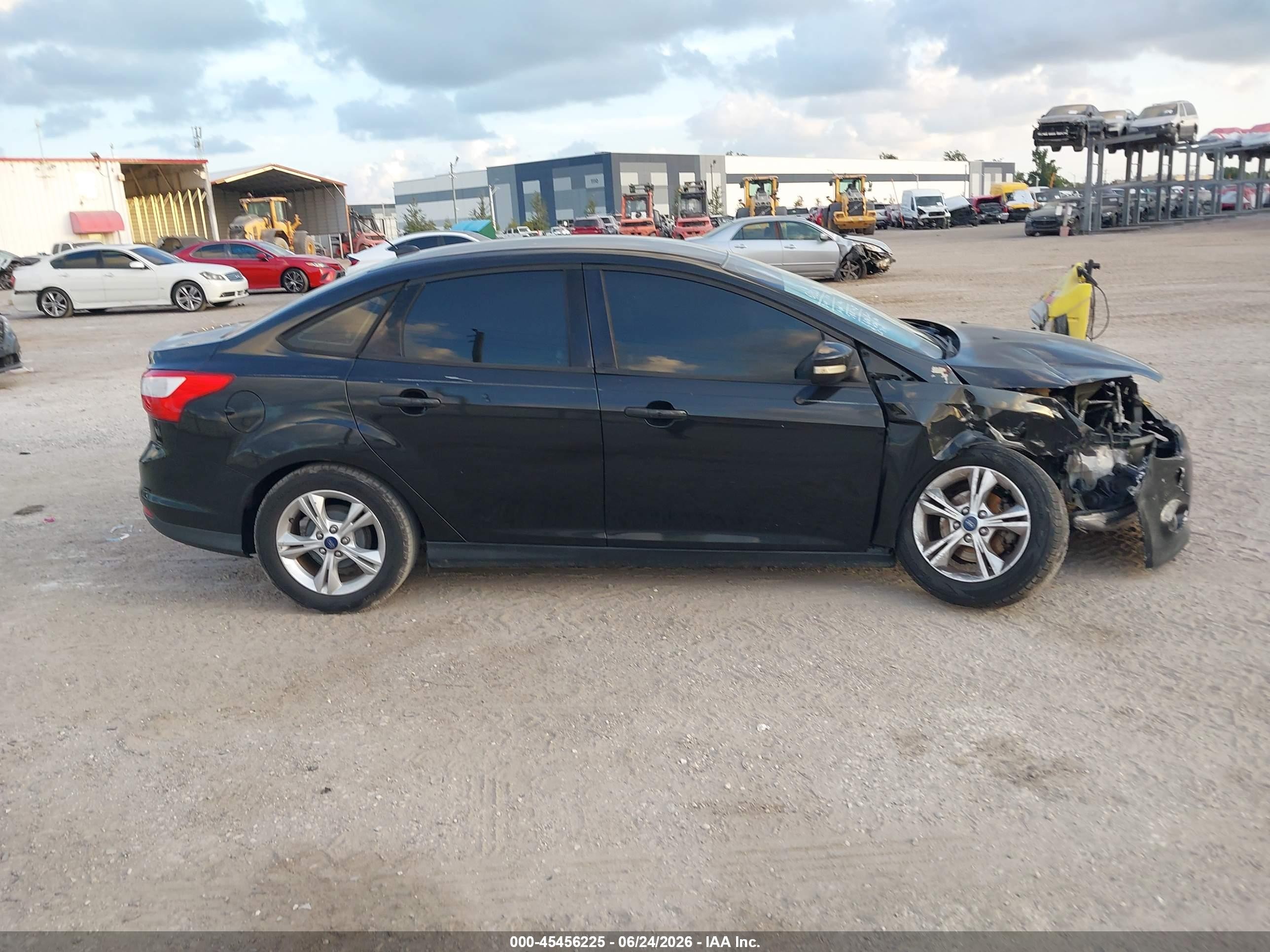 2014 Ford Focus Se Black vin: 1FADP3F29EL212866