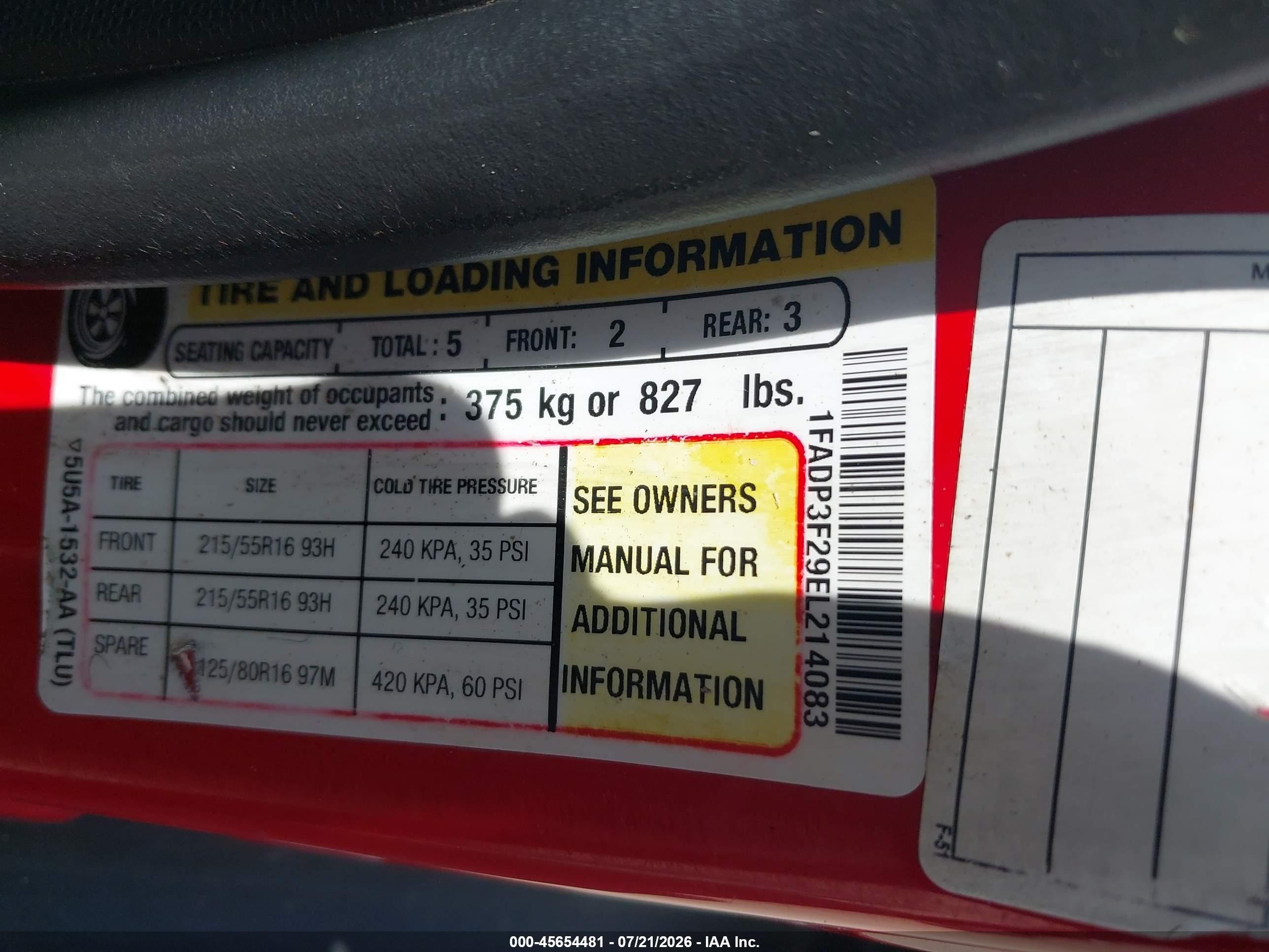 2014 Ford Focus Se Red vin: 1FADP3F29EL214083