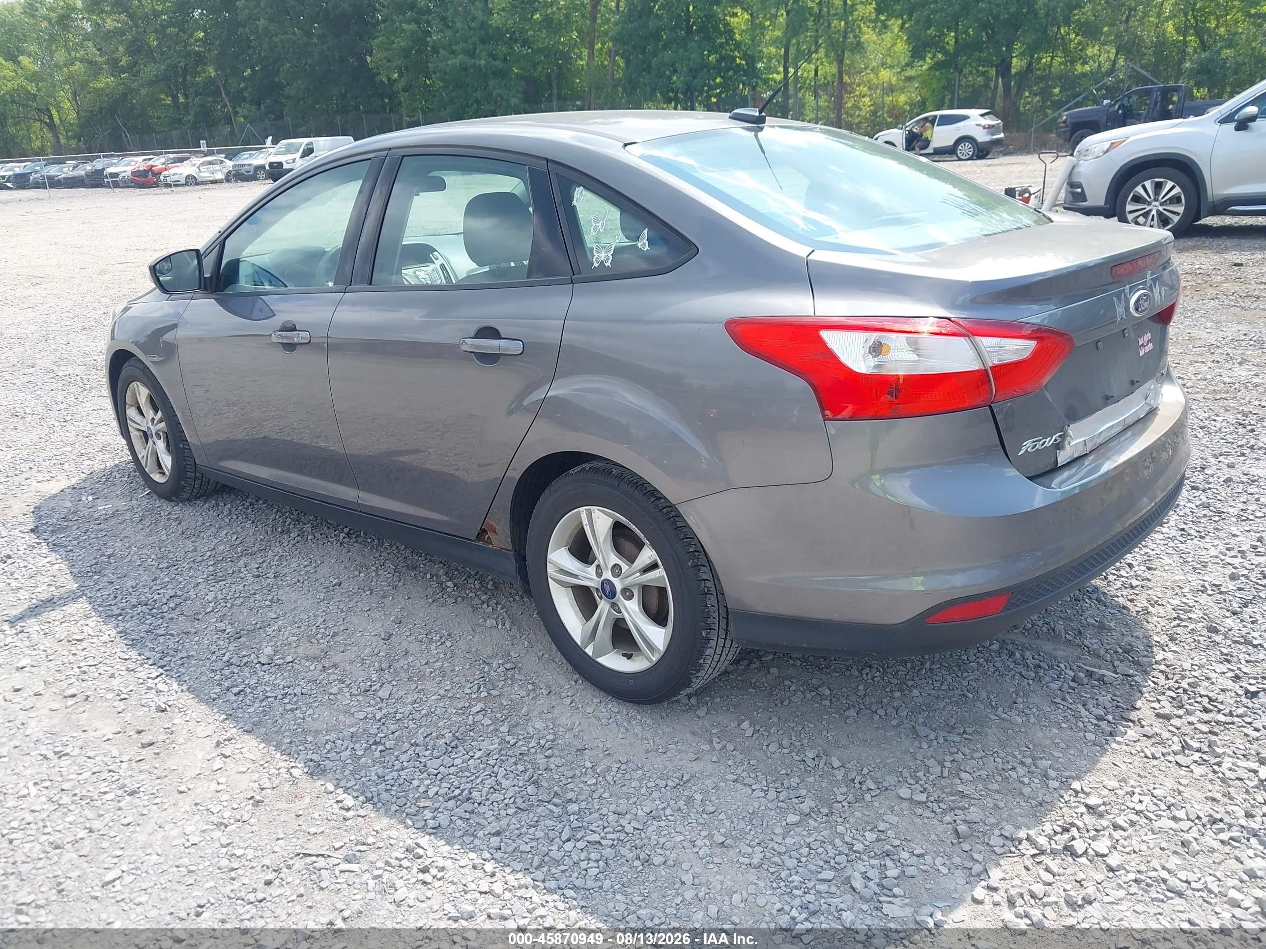 2014 Ford Focus Se Gray vin: 1FADP3F29EL222863