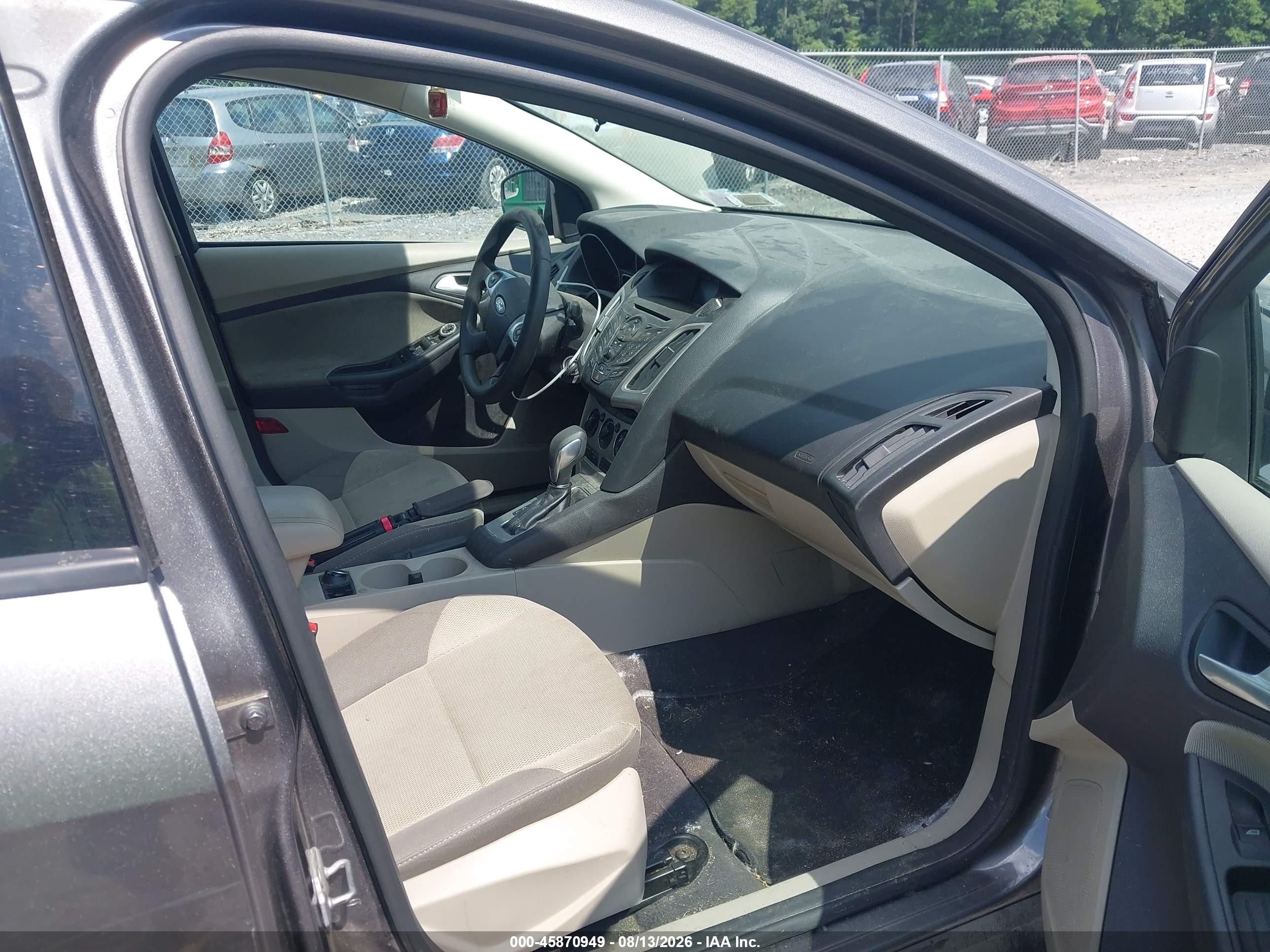 2014 Ford Focus Se Gray vin: 1FADP3F29EL222863