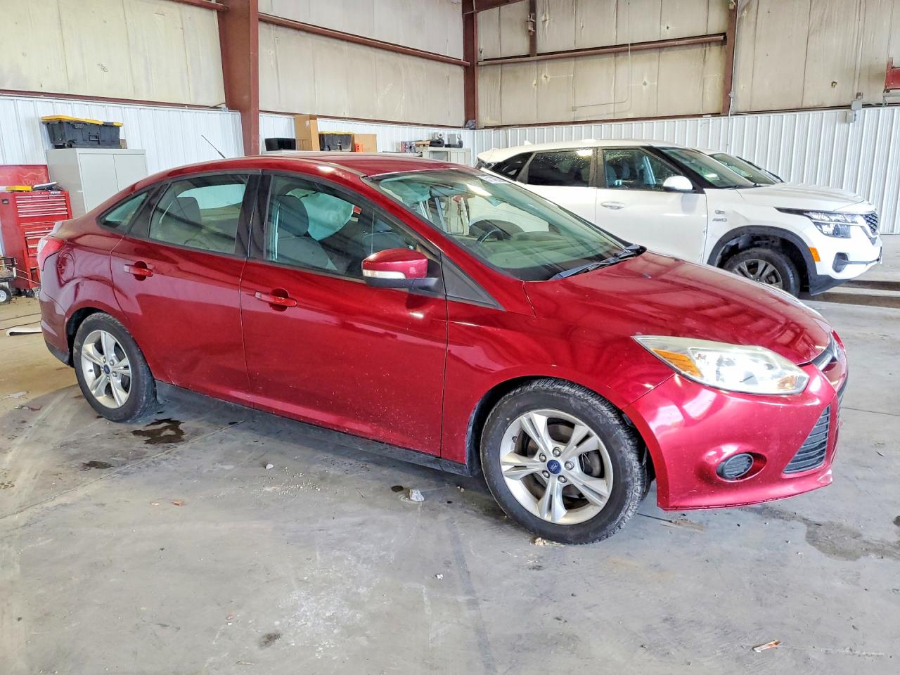 2014 Ford Focus Se Burgundy vin: 1FADP3F29EL228288