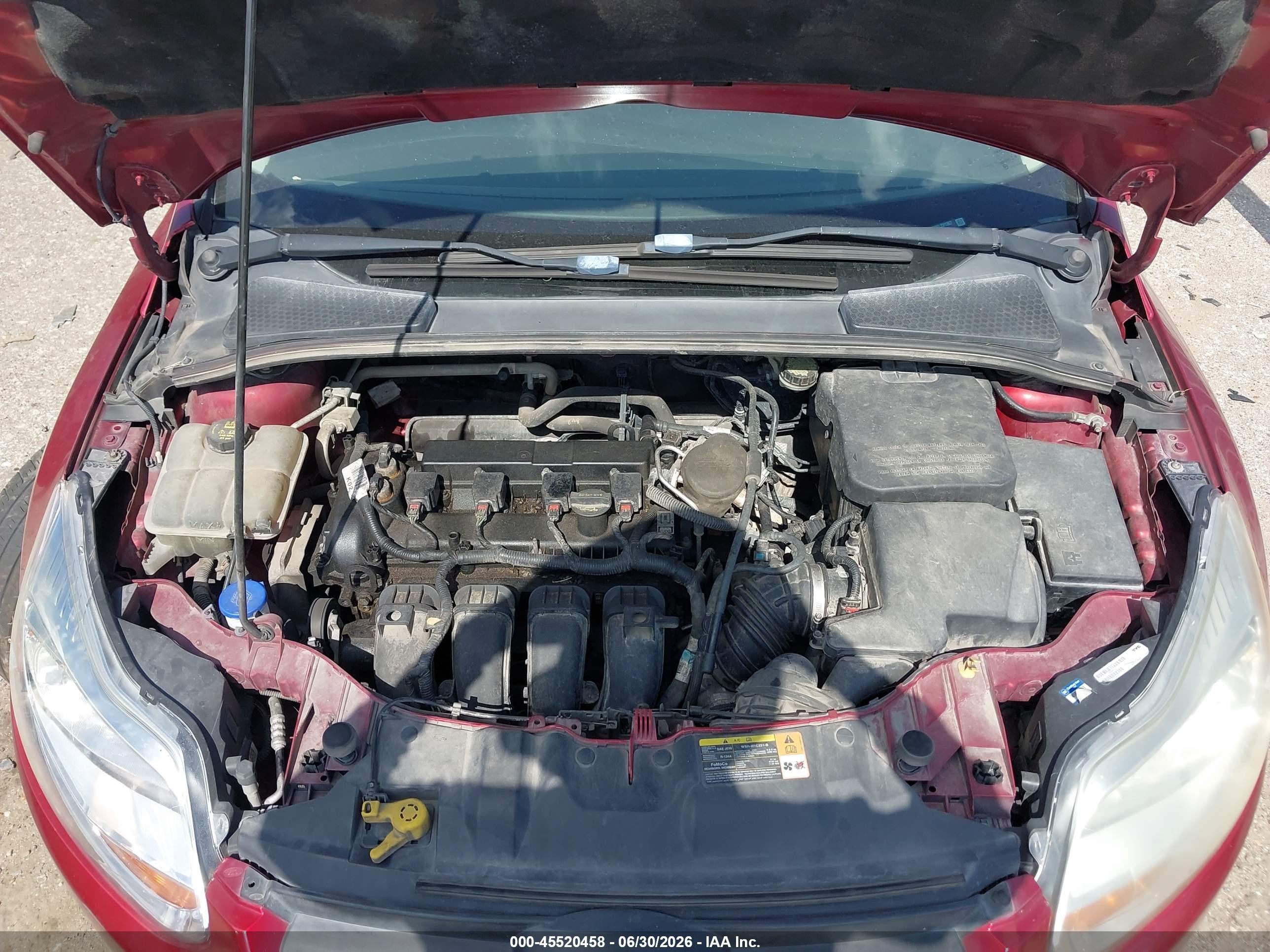 2014 Ford Focus Se Red vin: 1FADP3F29EL231367