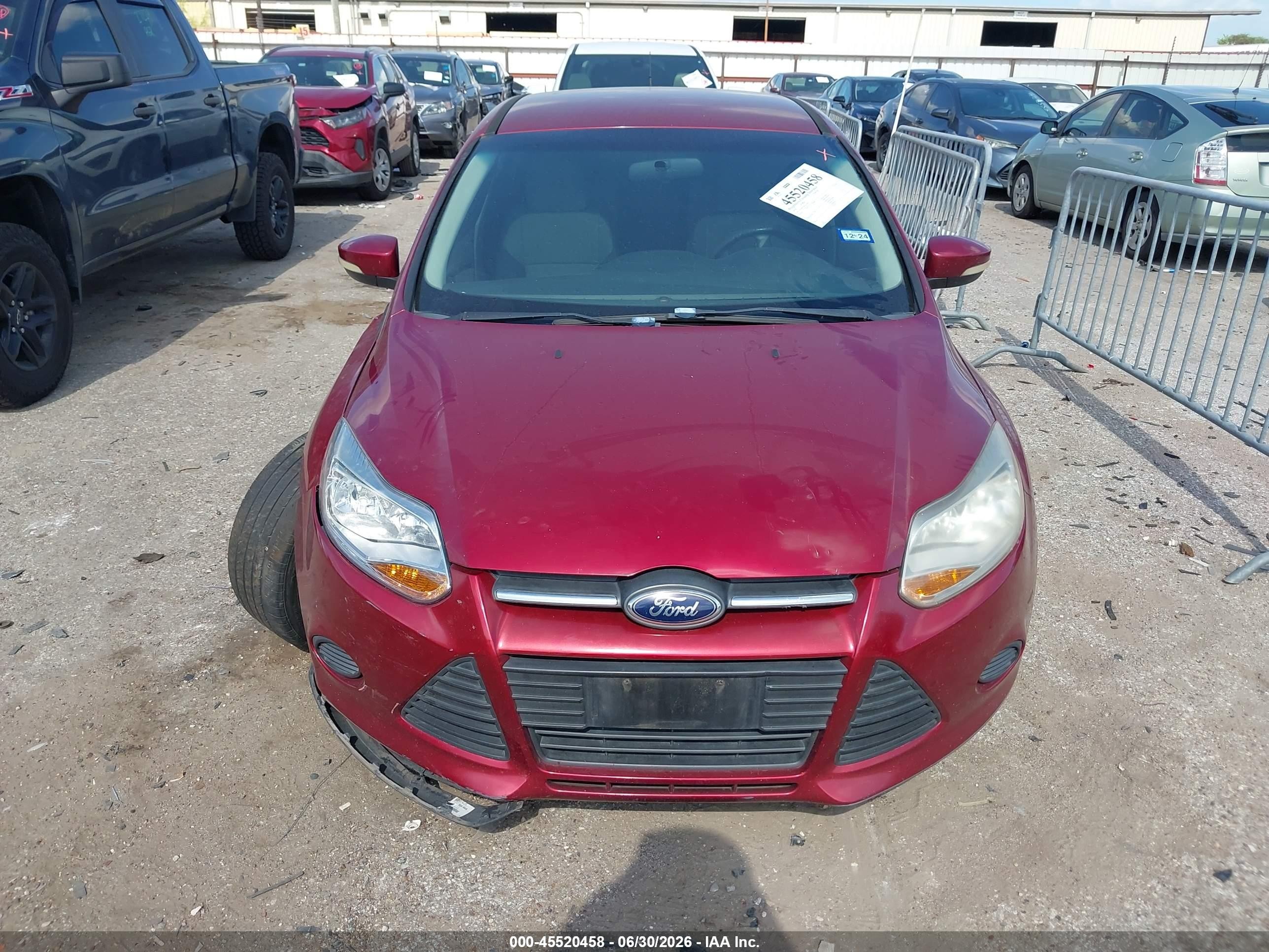 2014 Ford Focus Se Red vin: 1FADP3F29EL231367