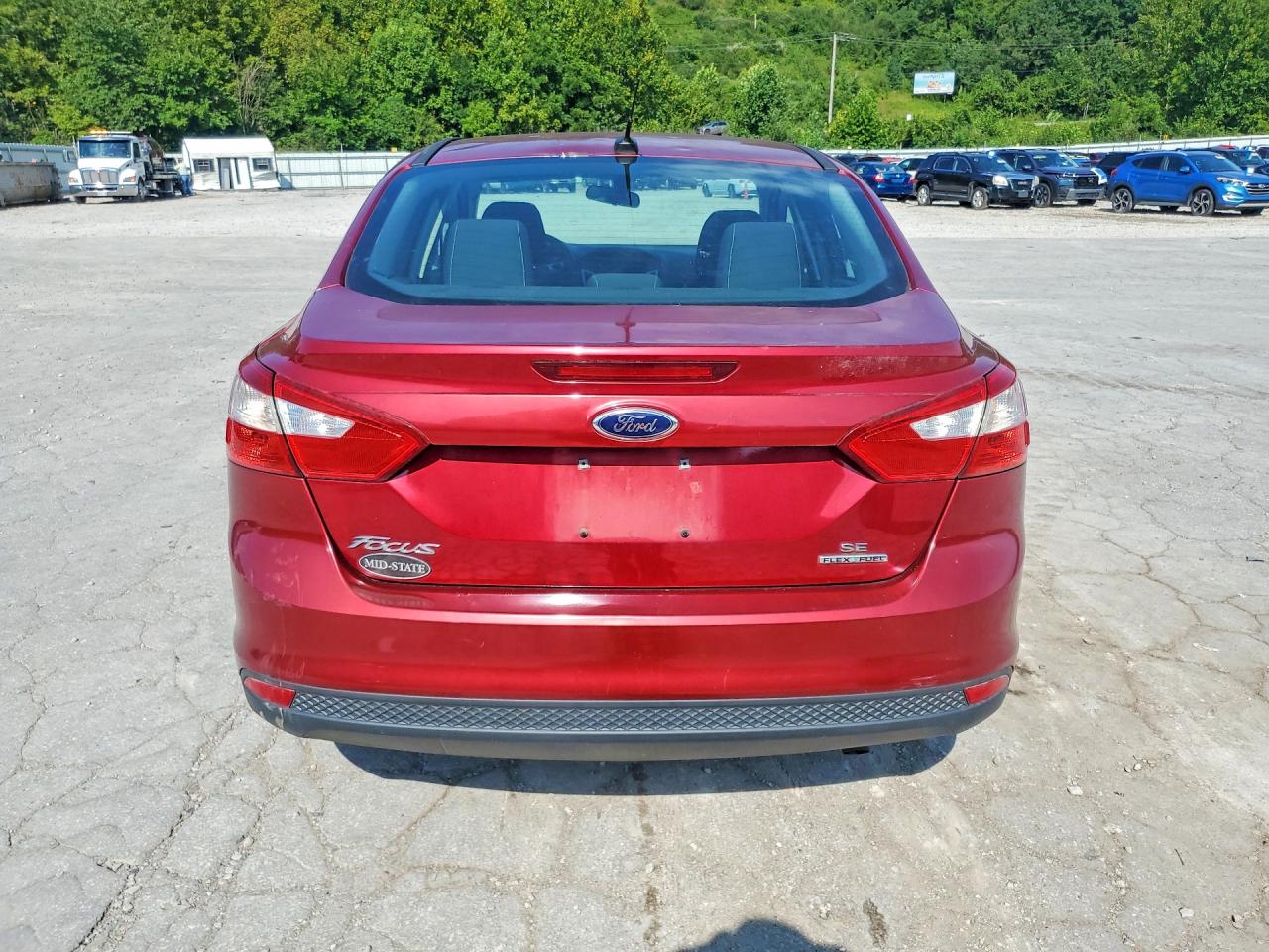 2014 Ford Focus Se Maroon vin: 1FADP3F29EL235497