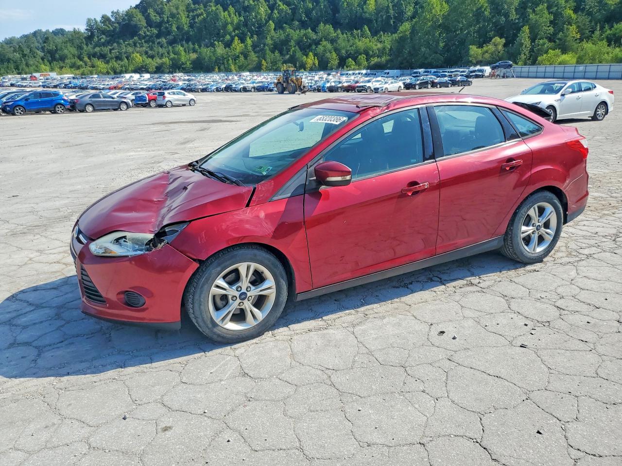 2014 Ford Focus Se Maroon vin: 1FADP3F29EL235497