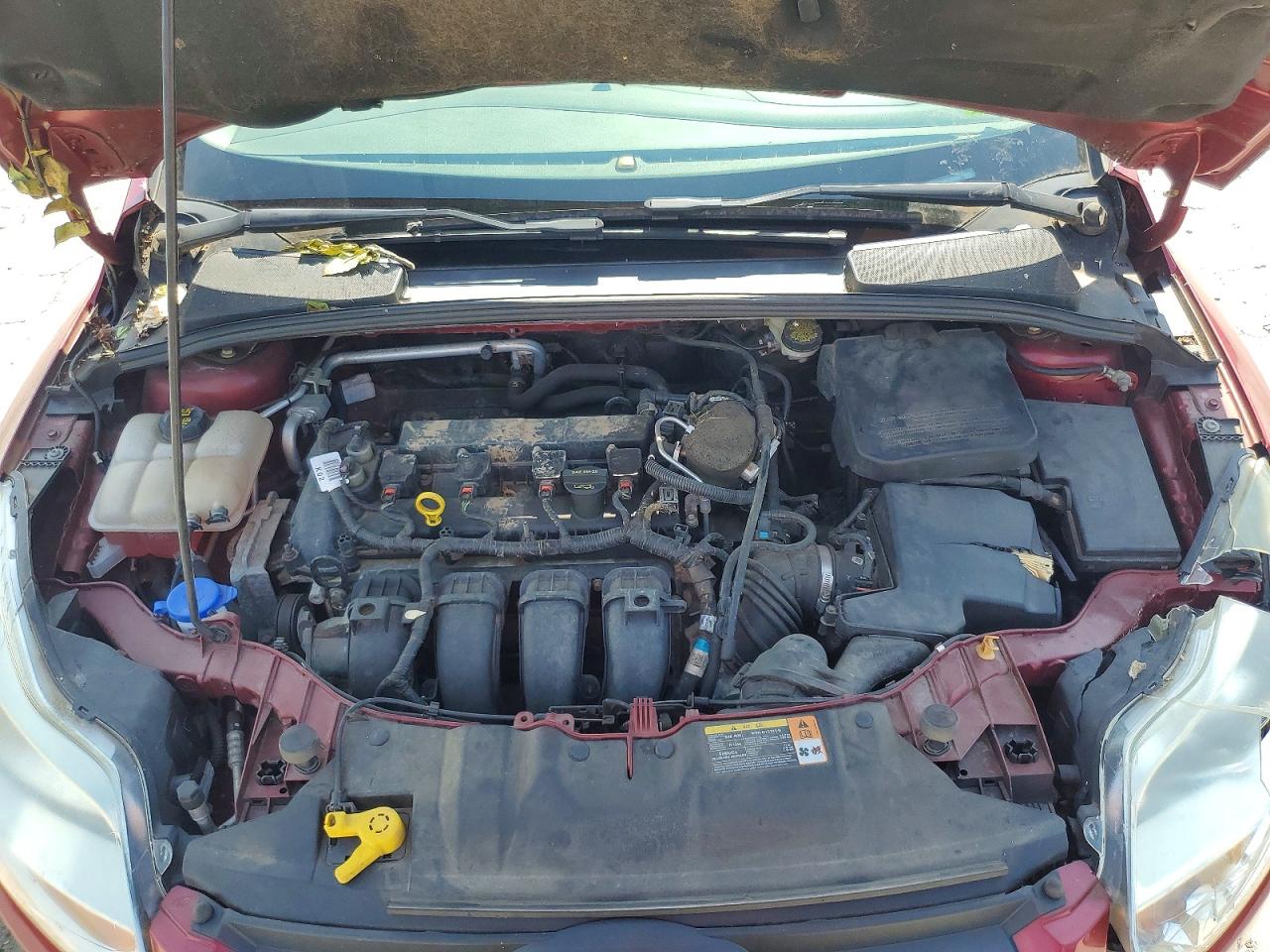 2014 Ford Focus Se Maroon vin: 1FADP3F29EL235497
