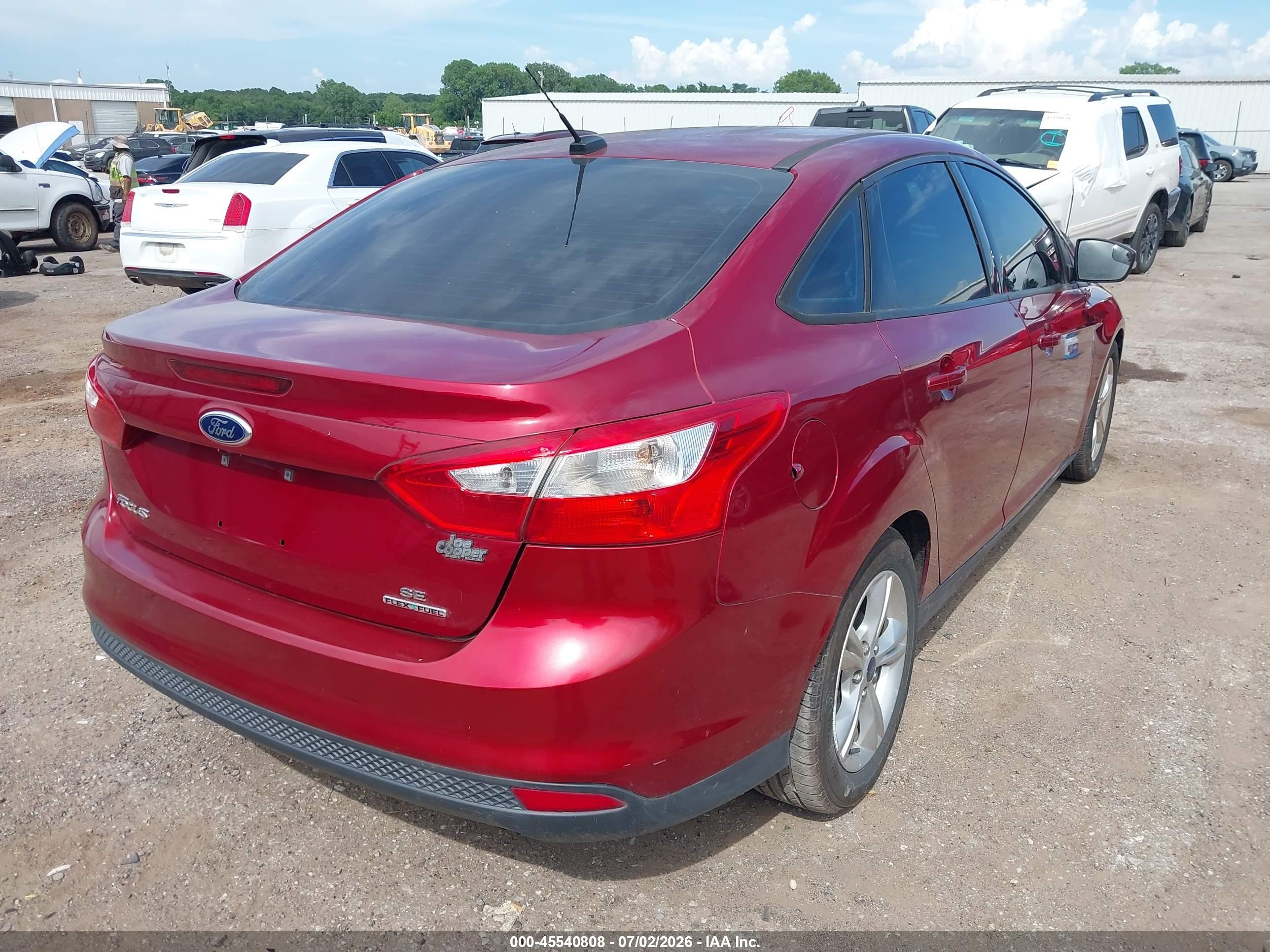 2014 Ford Focus Se Красный vin: 1FADP3F29EL235631