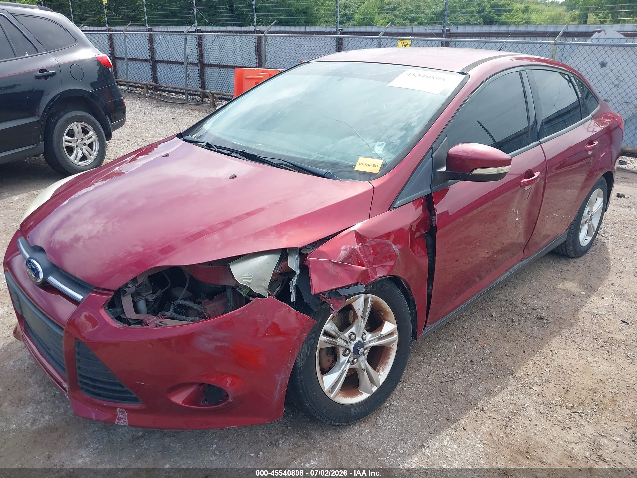 2014 Ford Focus Se Красный vin: 1FADP3F29EL235631