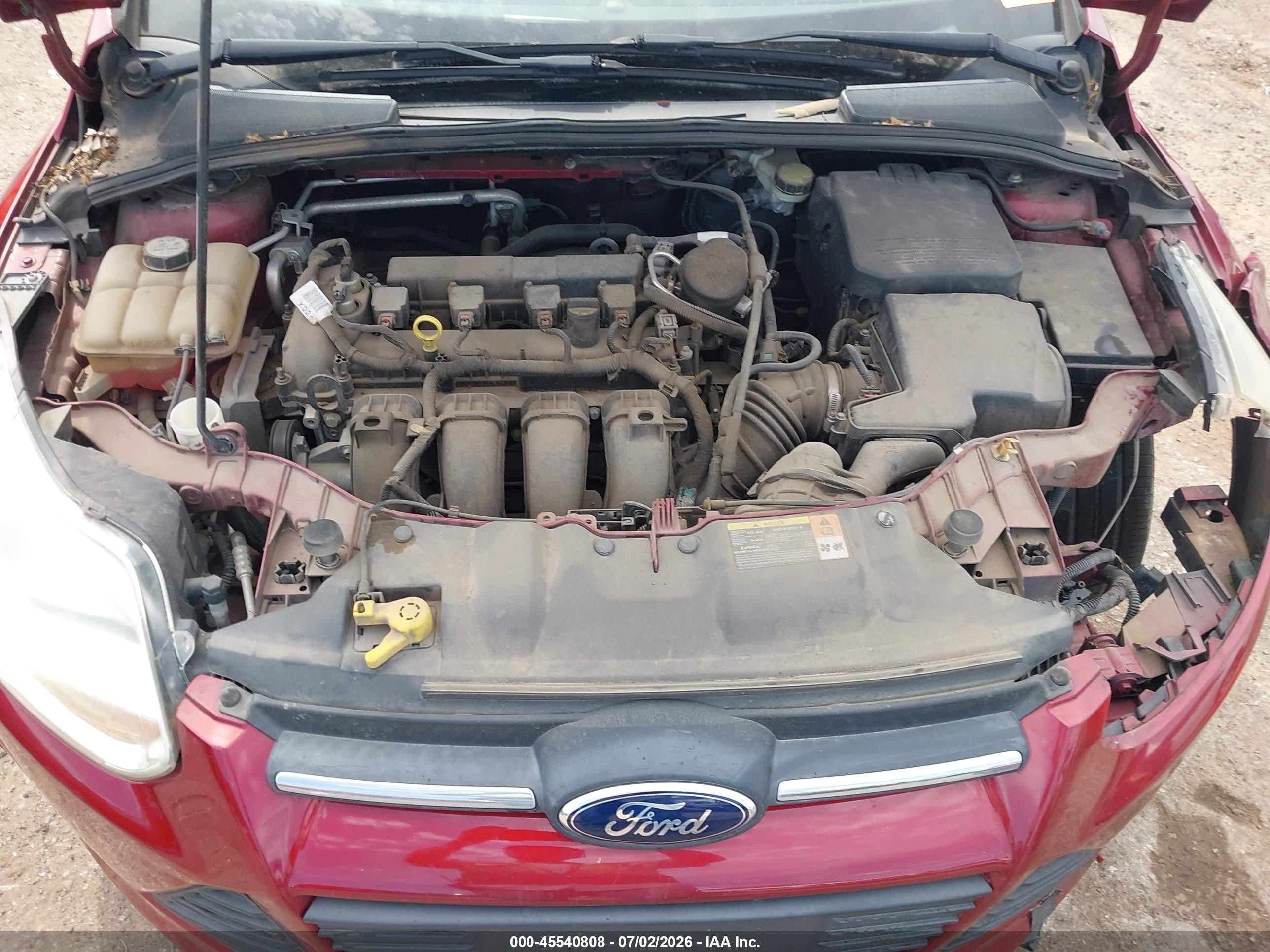 2014 Ford Focus Se Красный vin: 1FADP3F29EL235631