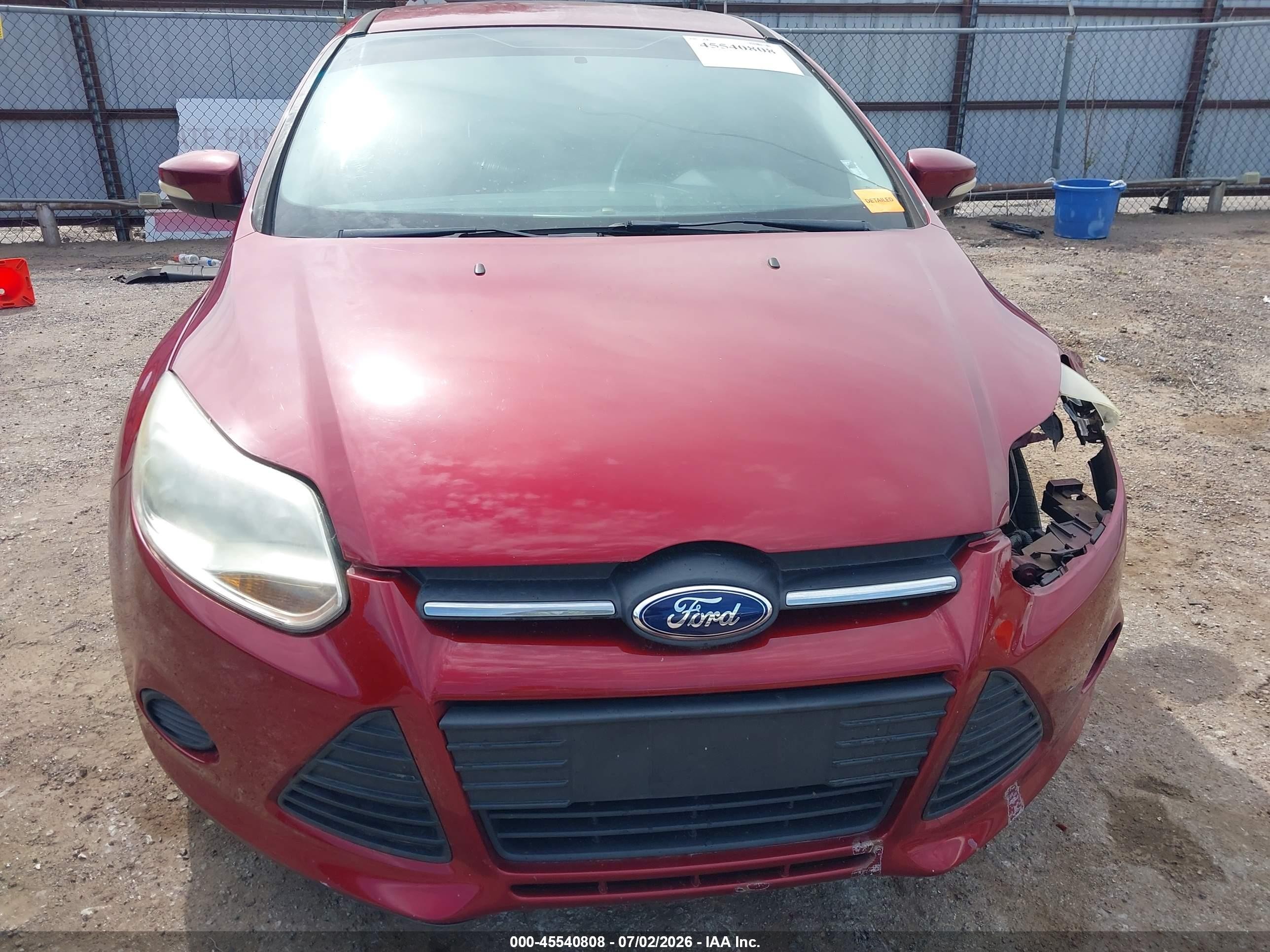 2014 Ford Focus Se Красный vin: 1FADP3F29EL235631