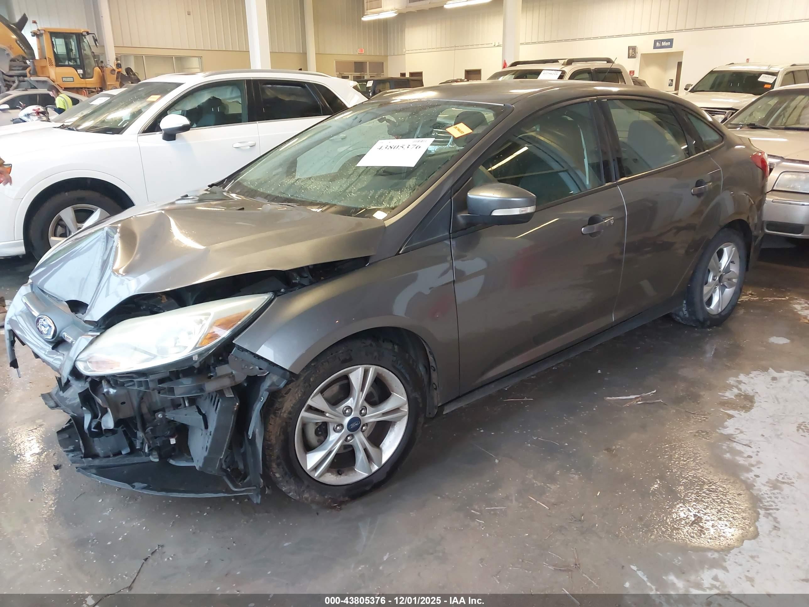 2014 Ford Focus Se Gray vin: 1FADP3F29EL239128