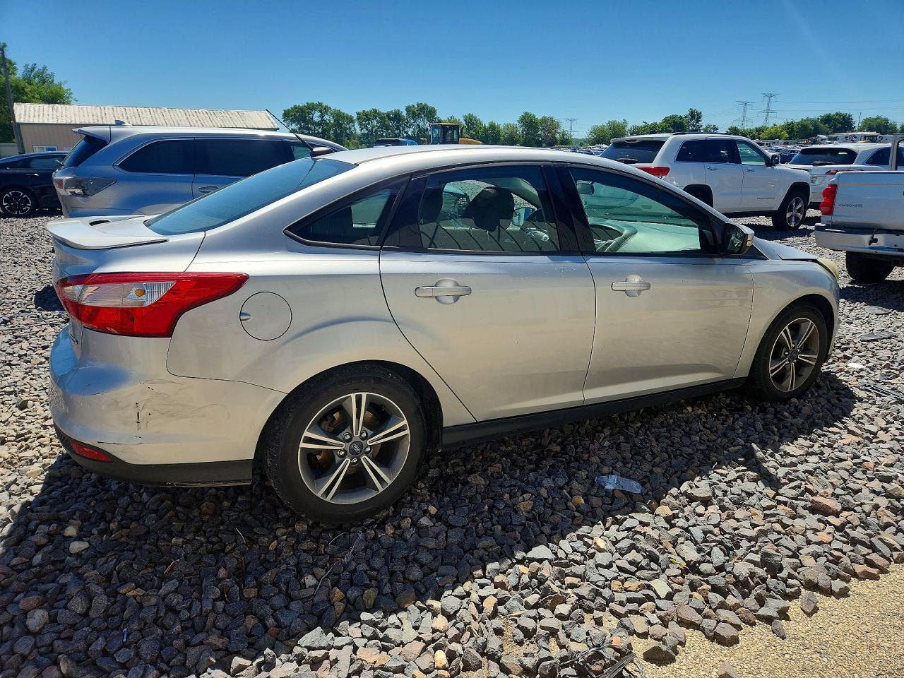 2014 Ford Focus Se Silver vin: 1FADP3F29EL246225