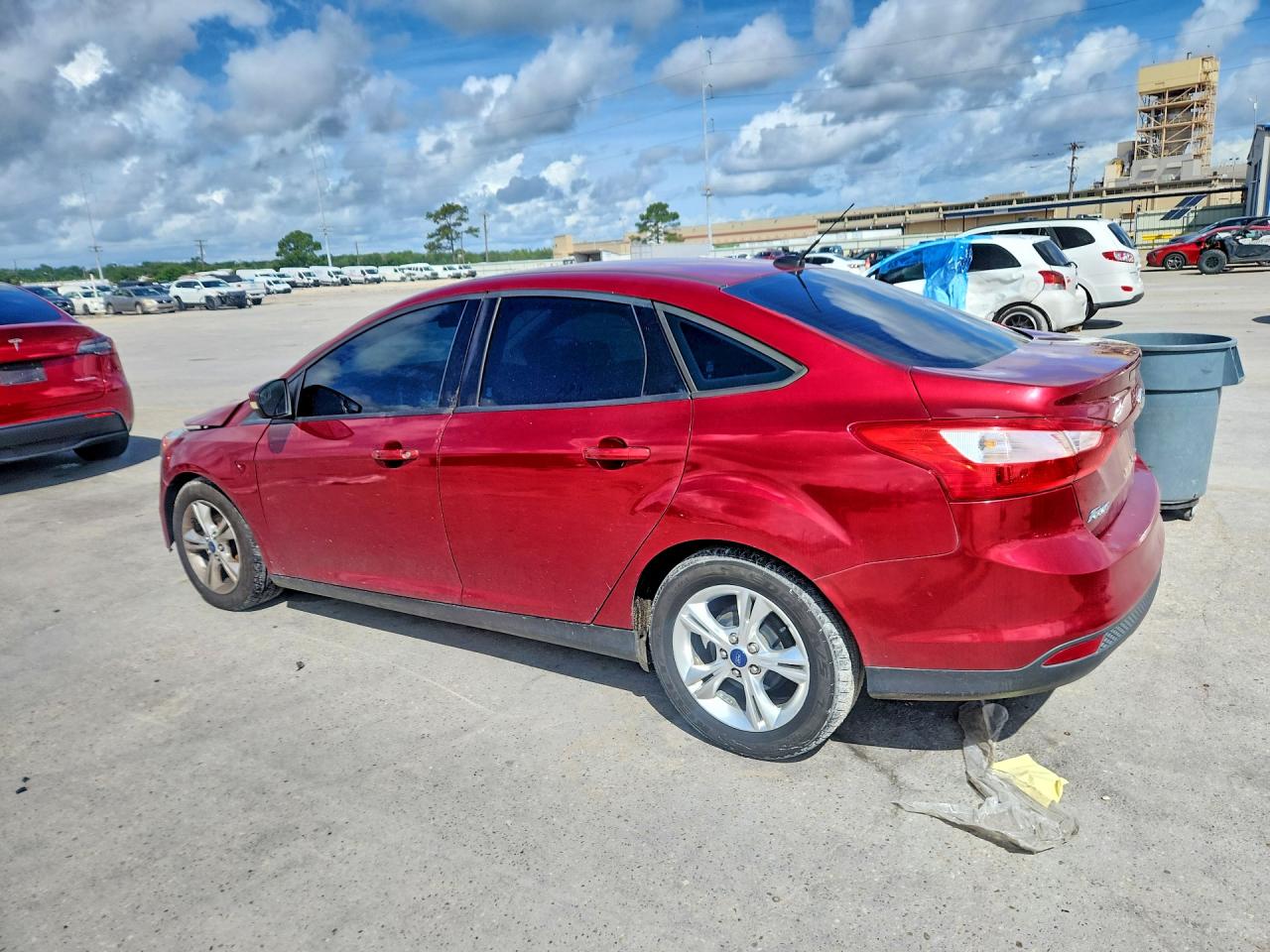 2014 Ford Focus Se Red vin: 1FADP3F29EL248654