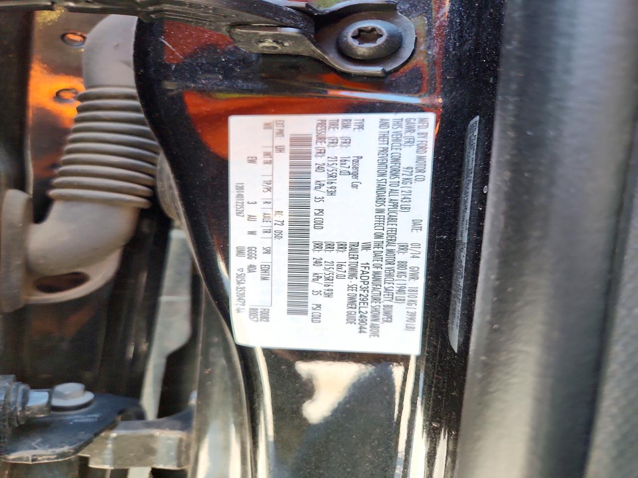 2014 Ford Focus Se Black vin: 1FADP3F29EL249044