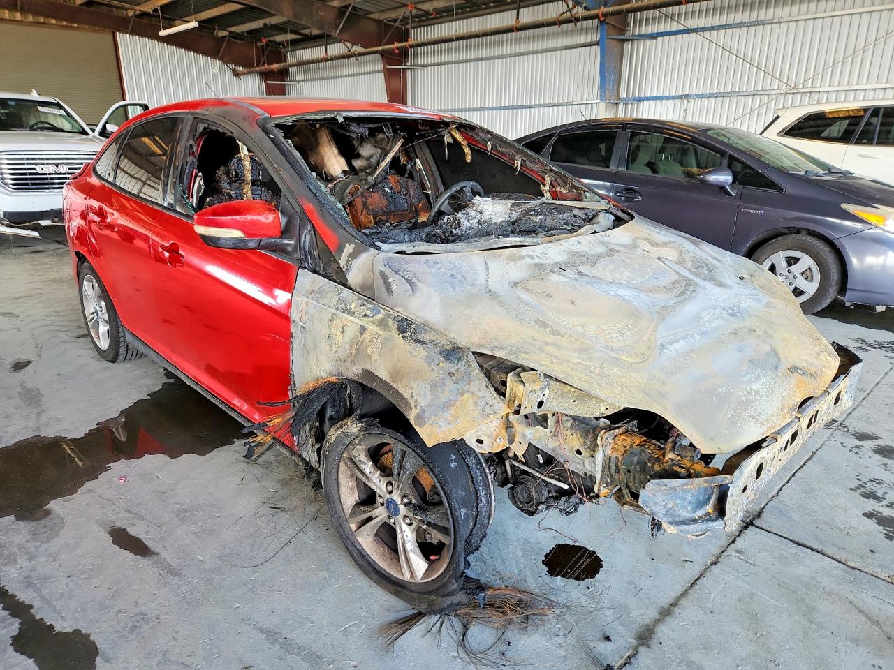2014 Ford Focus Se Red vin: 1FADP3F29EL277149