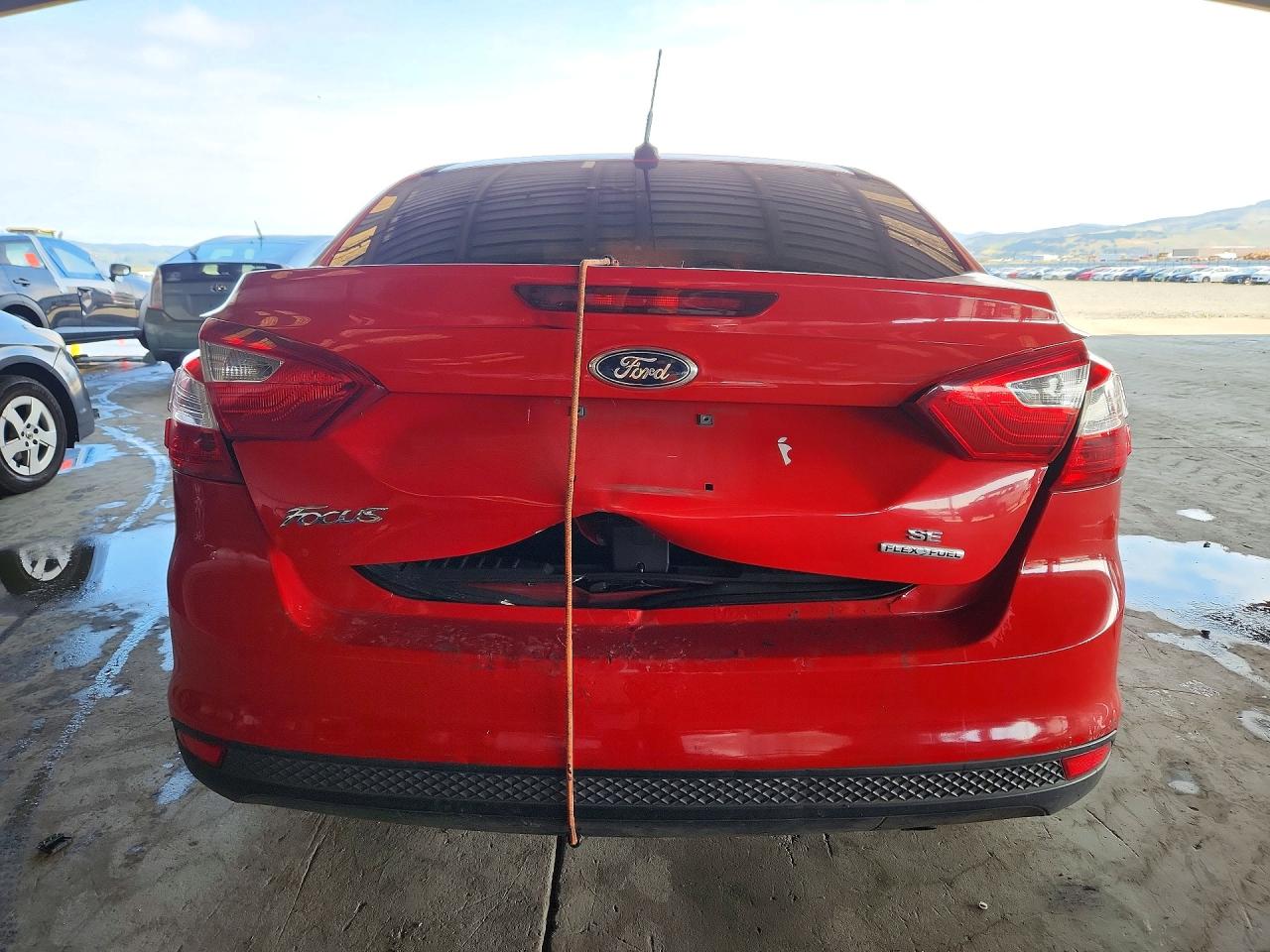 2014 Ford Focus Se Red vin: 1FADP3F29EL277149