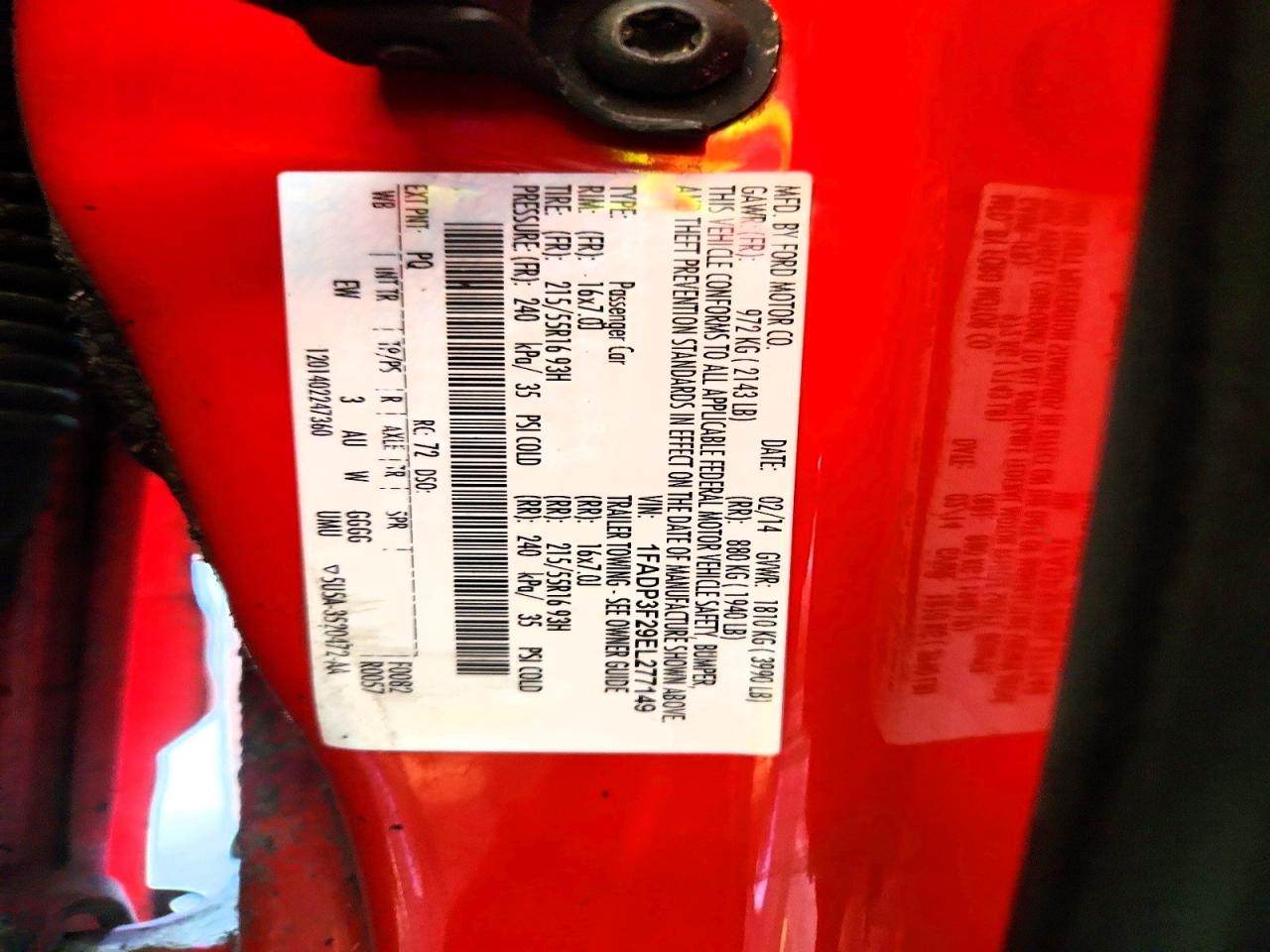 2014 Ford Focus Se Red vin: 1FADP3F29EL277149