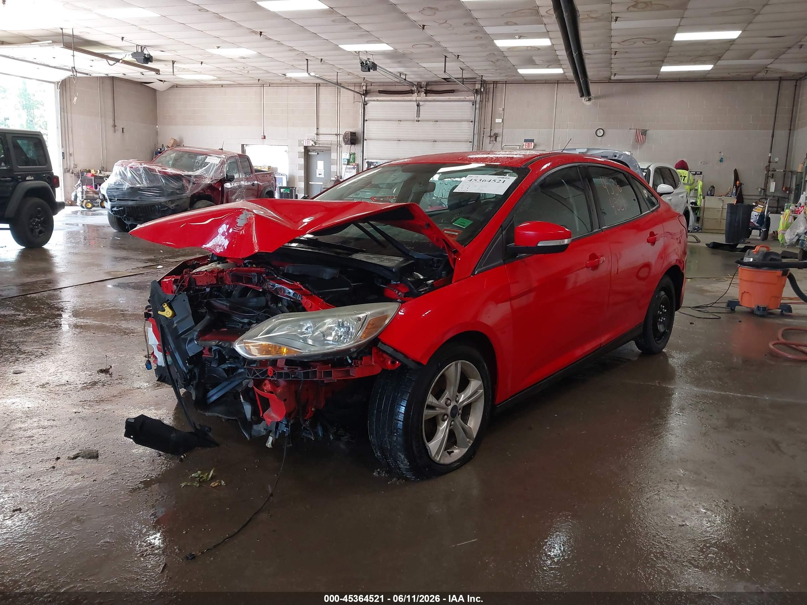 2014 Ford Focus Se Red vin: 1FADP3F29EL327466