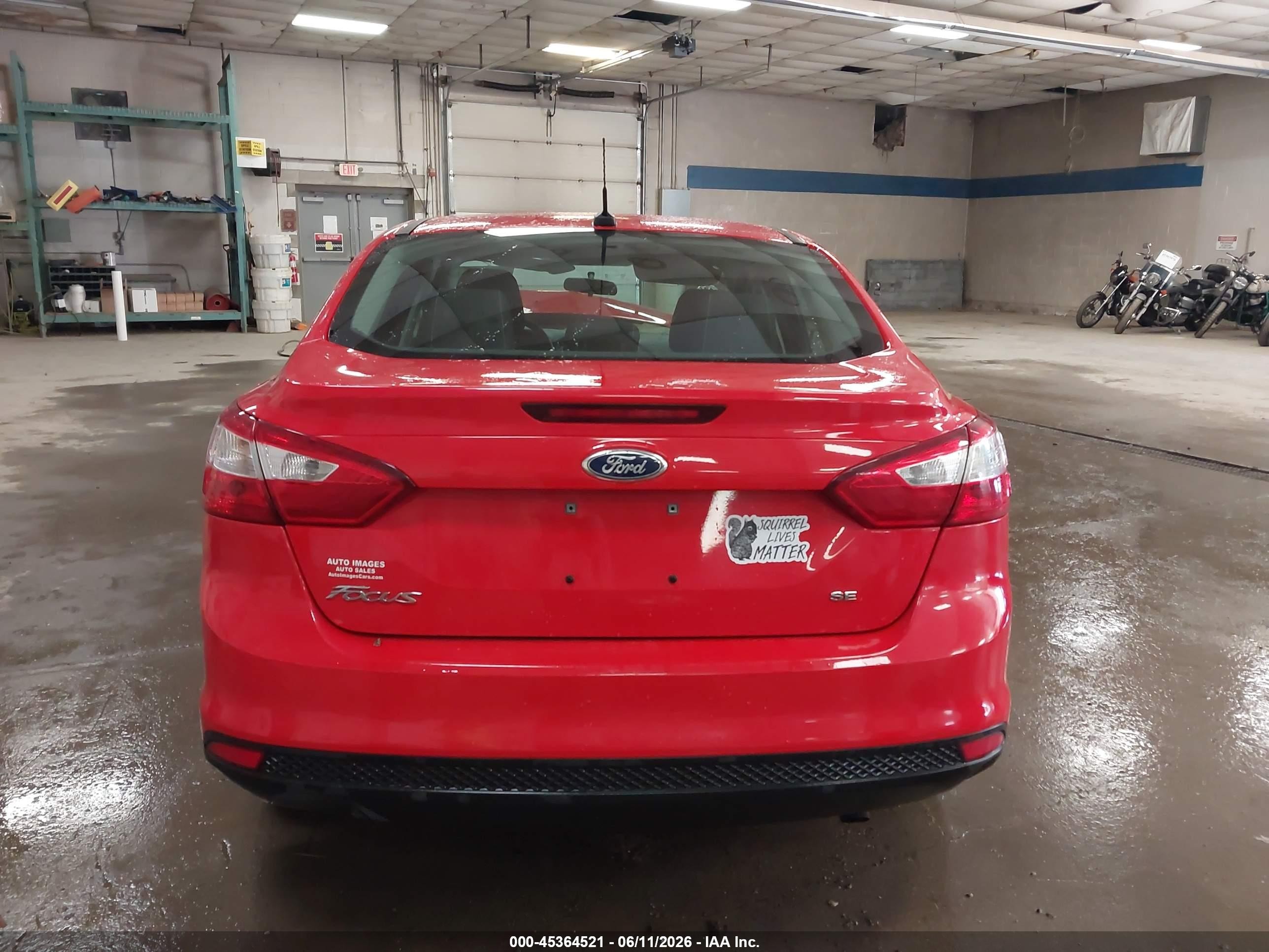 2014 Ford Focus Se Red vin: 1FADP3F29EL327466
