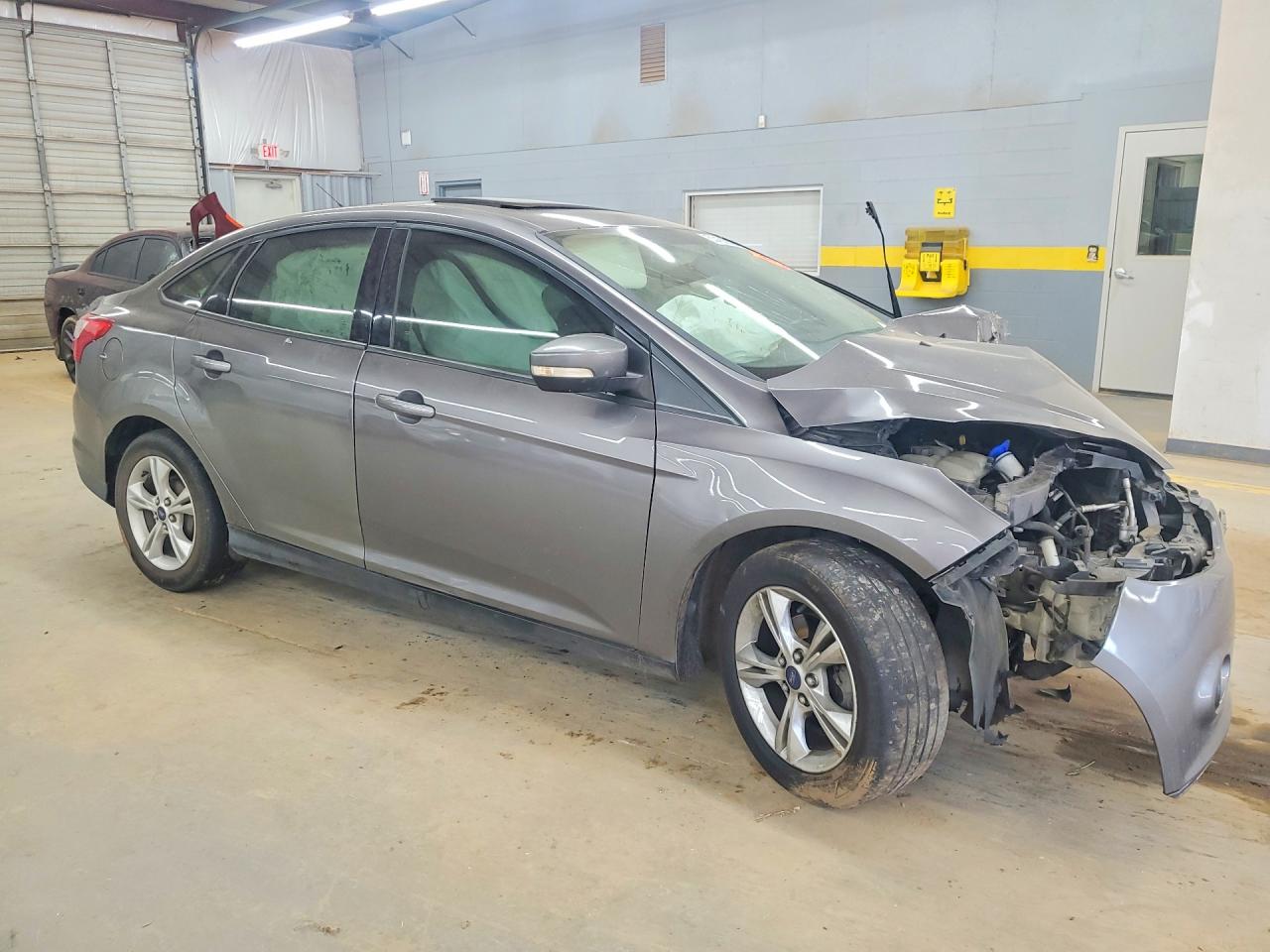 2014 Ford Focus Se Gray vin: 1FADP3F29EL359530
