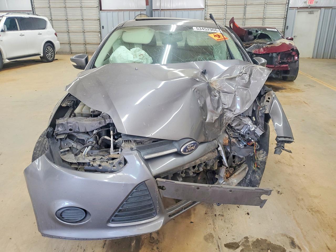 2014 Ford Focus Se Gray vin: 1FADP3F29EL359530