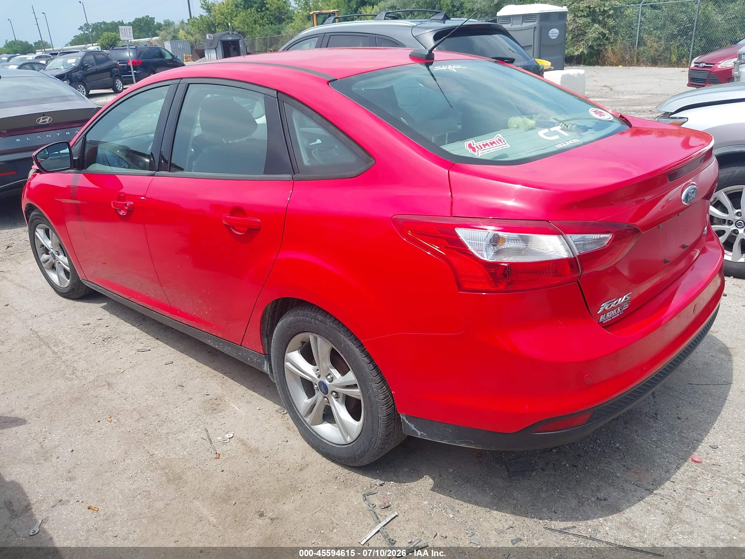 2014 Ford Focus Se Red vin: 1FADP3F29EL366333