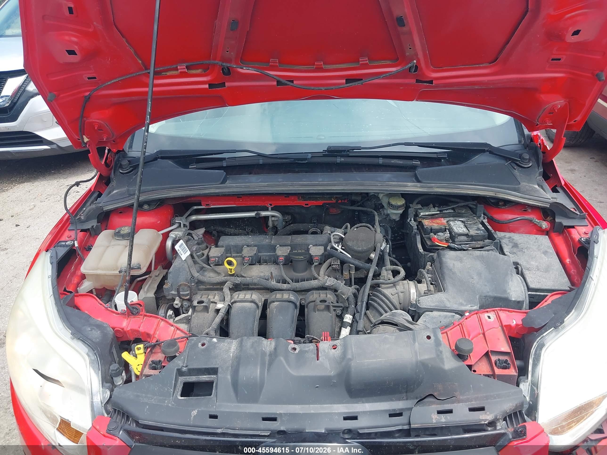 2014 Ford Focus Se Red vin: 1FADP3F29EL366333